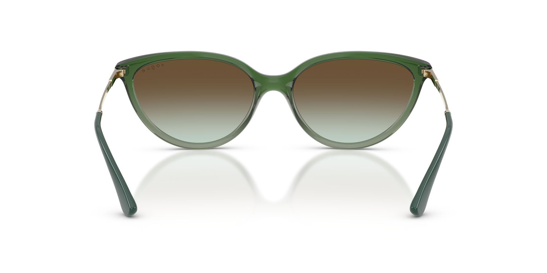 Sunglasses Vogue VO 5672S (3259E8) color verde sfumato/verde trasparente shape cat eye lenses verde sfumato