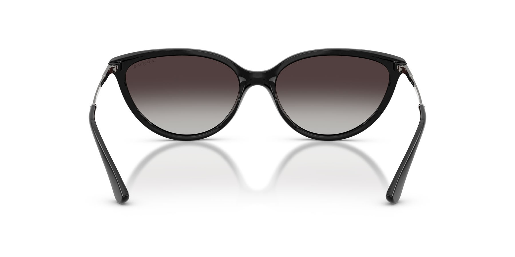 Sunglasses Vogue VO 5672S (W44/8G) color nero shape cat eye lenses sfumato grigio