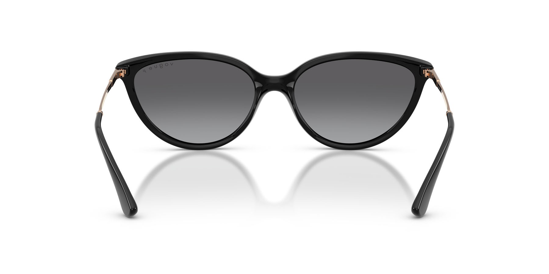 Sunglasses Vogue VO 5672S (W44/T3) color nero shape cat eye lenses grigio sfumato polarizzata