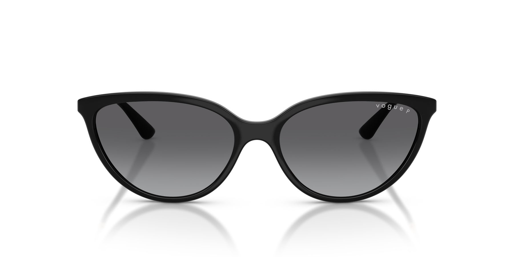 Sunglasses Vogue VO 5672S (W44/T3) color nero shape cat eye lenses grigio sfumato polarizzata