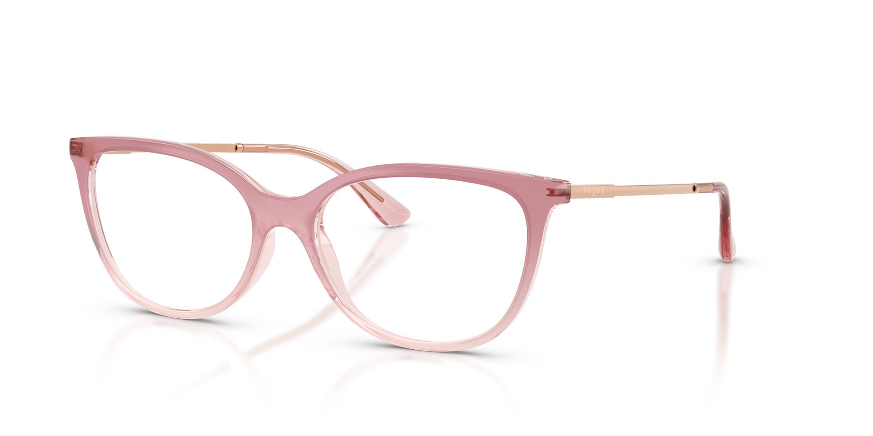 Occhiali da vista Vogue VO 5673 (3258) colore rosa sfumato/rosa trasparente forma ovale lenti lente demo