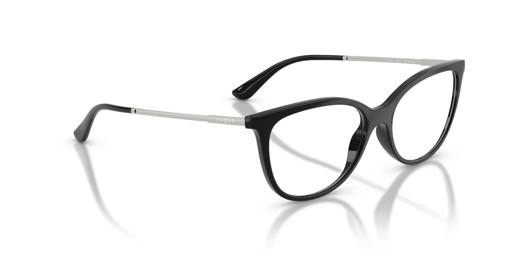 Occhiali da vista Vogue VO 5673 (W44) colore nero forma ovale lenti lente demo