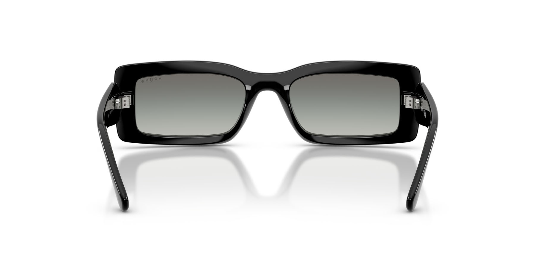 Sunglasses Vogue VO 5674S (W44/11) color nero shape rectangle lenses sfumato grigio