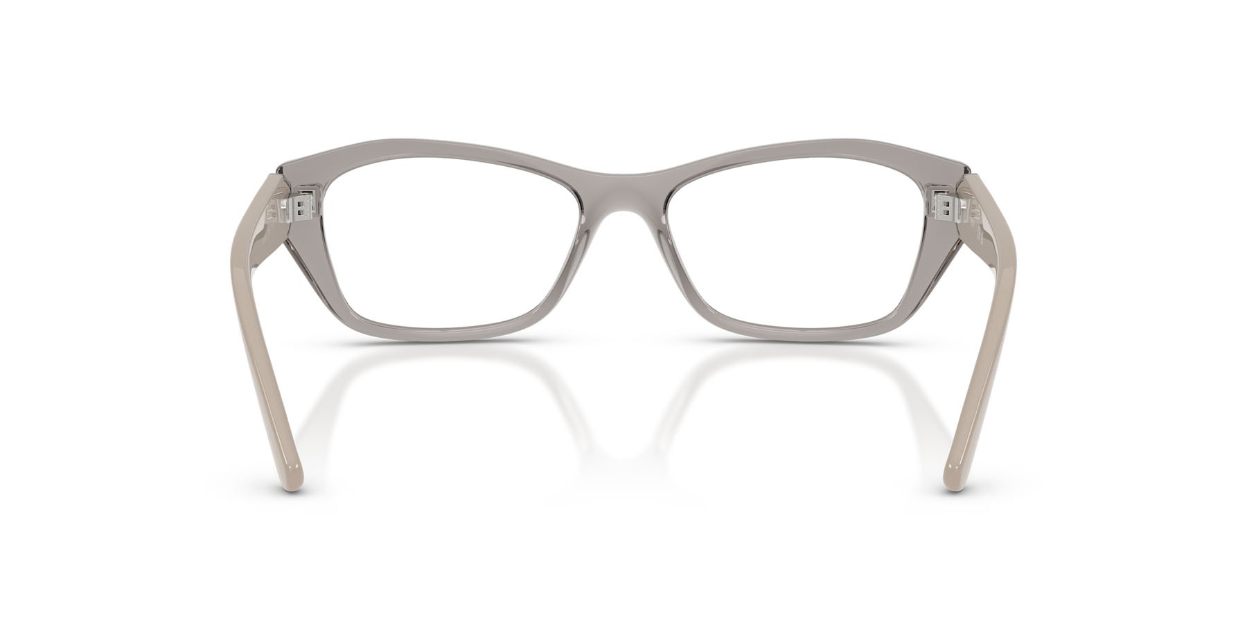 Eyeglasses Vogue VO 5676 (2726) color grigio trasparente shape irregular lenses lente demo