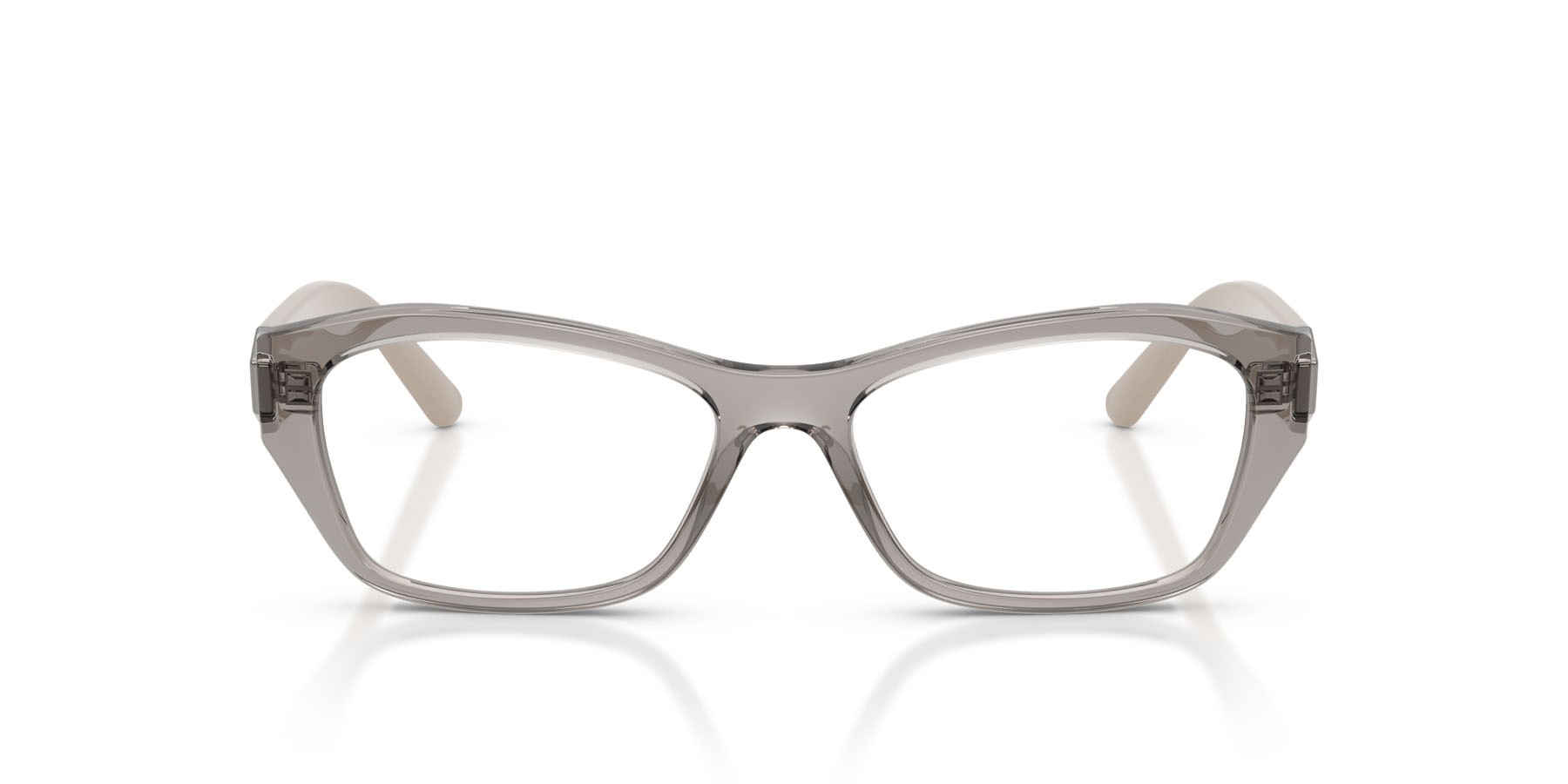 Eyeglasses Vogue VO 5676 (2726) color grigio trasparente shape irregular lenses lente demo