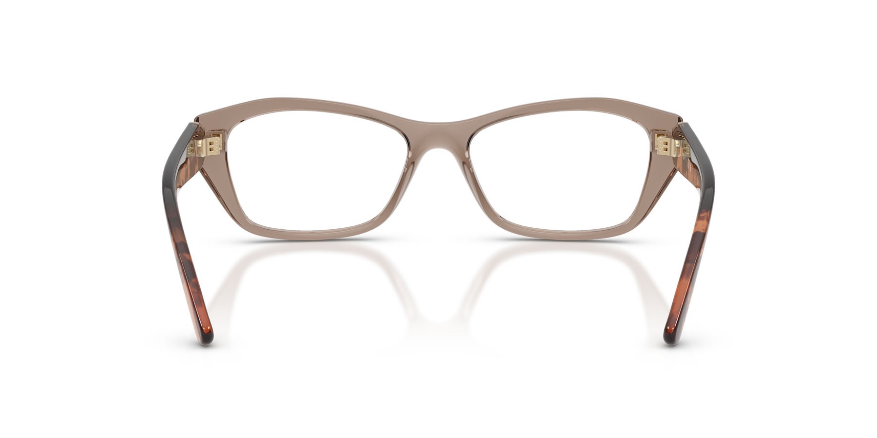 Eyeglasses Vogue VO 5676 (2940) color marrone trasparente shape irregular lenses lente demo