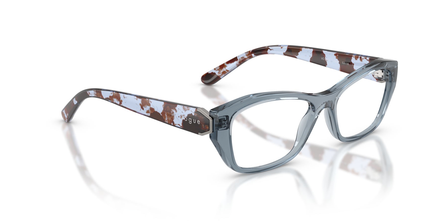 Occhiali da vista Vogue VO 5676 (2966) colore blu trasparente forma irregolare lenti lente demo