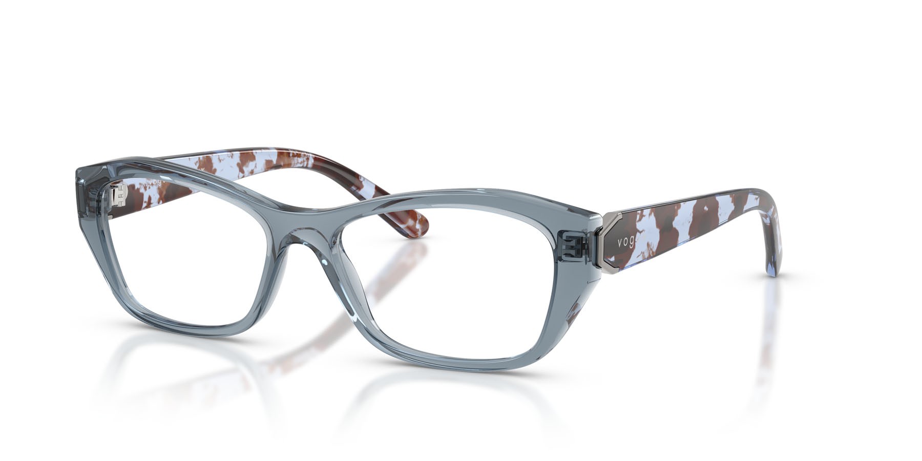 Occhiali da vista Vogue VO 5676 (2966) colore blu trasparente forma irregolare lenti lente demo