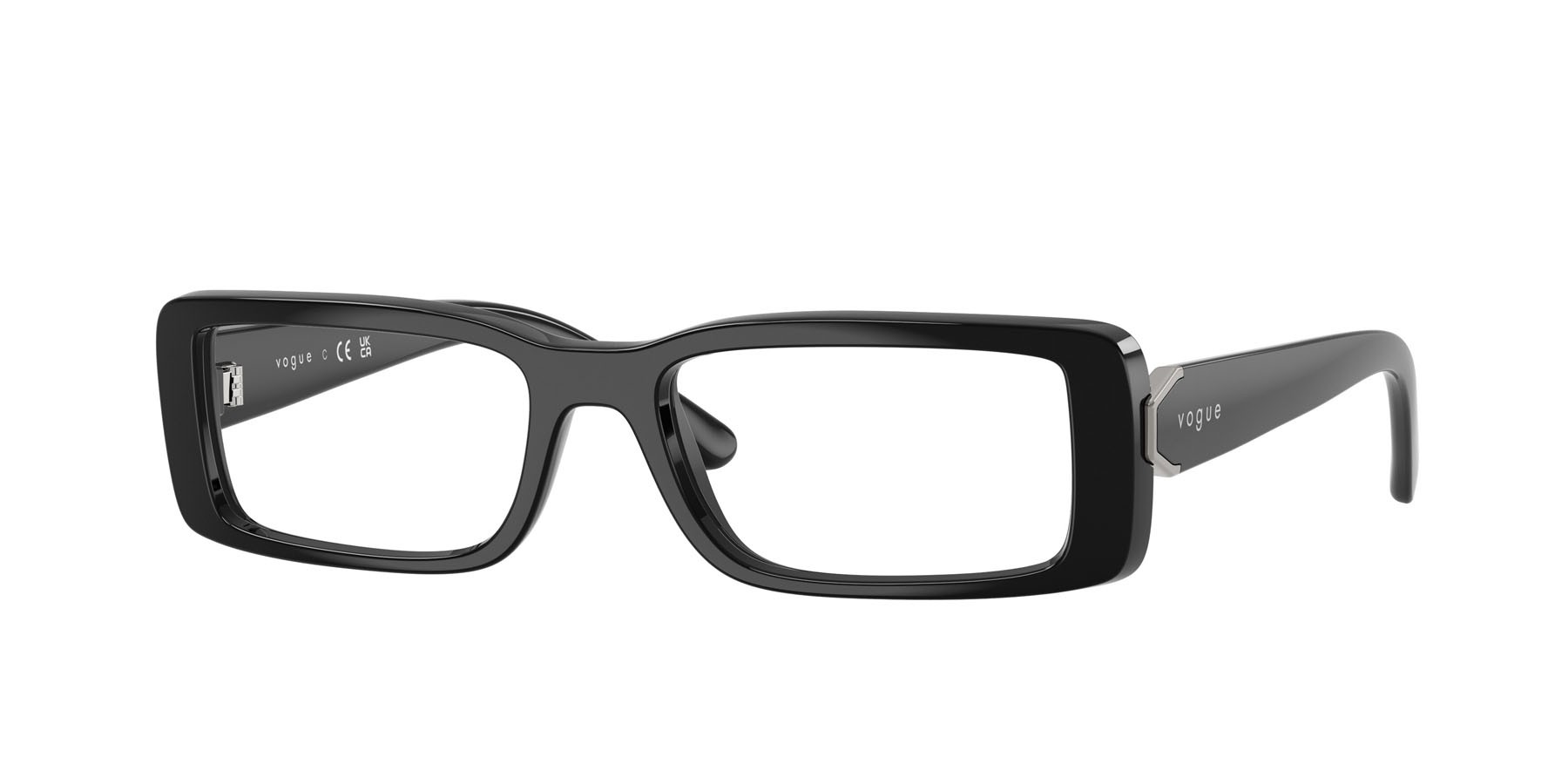 Eyeglasses Vogue VO 5677 (W44) color nero shape rectangle lenses lente demo