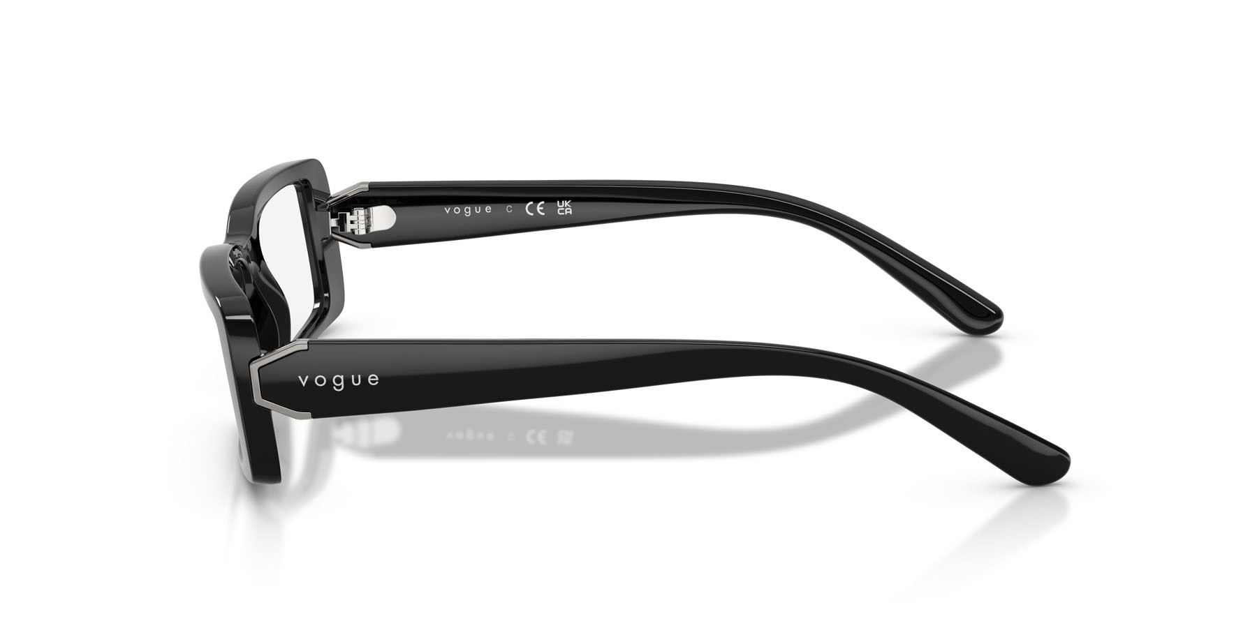 Eyeglasses Vogue VO 5677 (W44) color nero shape rectangle lenses lente demo