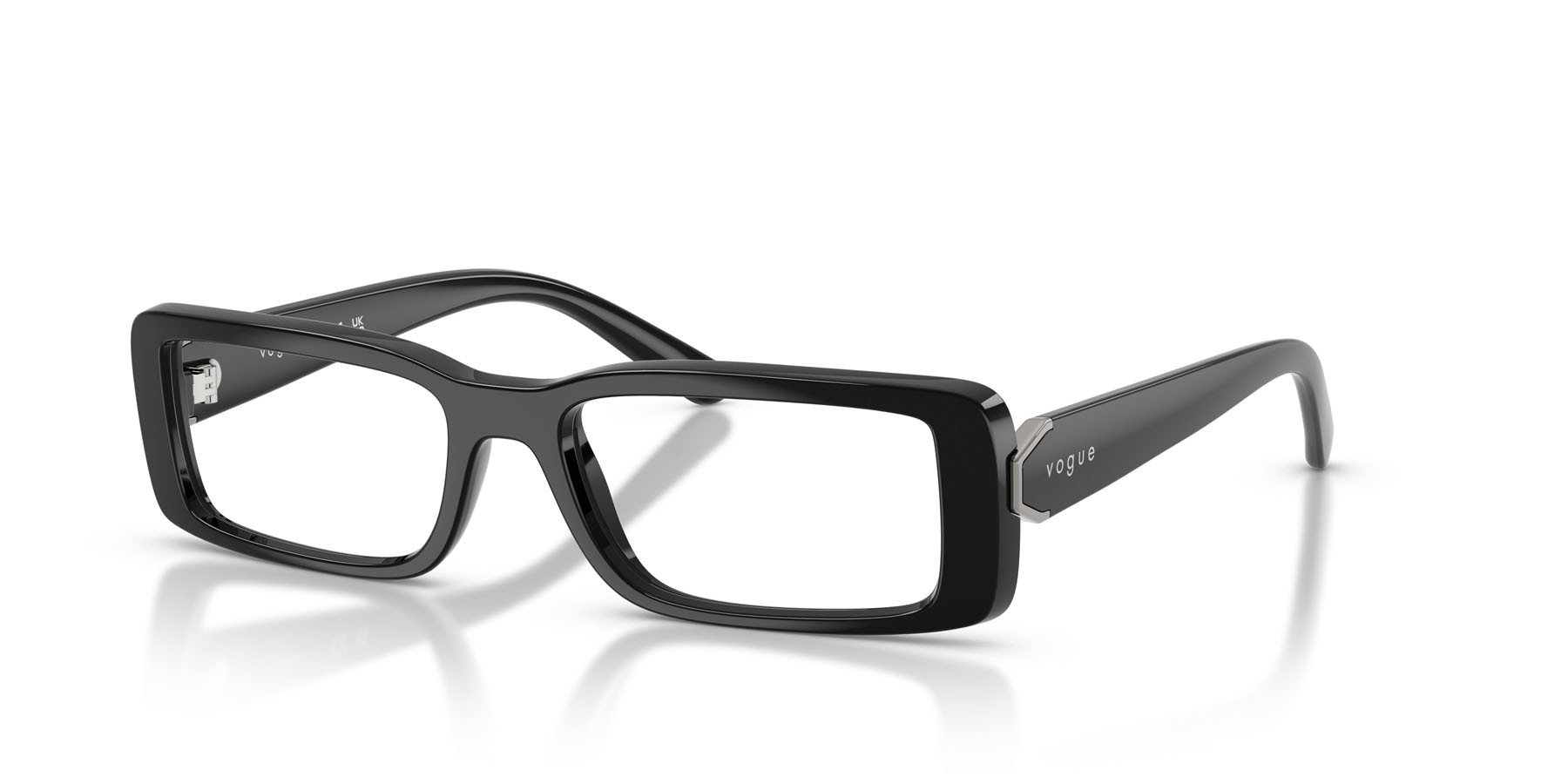Eyeglasses Vogue VO 5677 (W44) color nero shape rectangle lenses lente demo