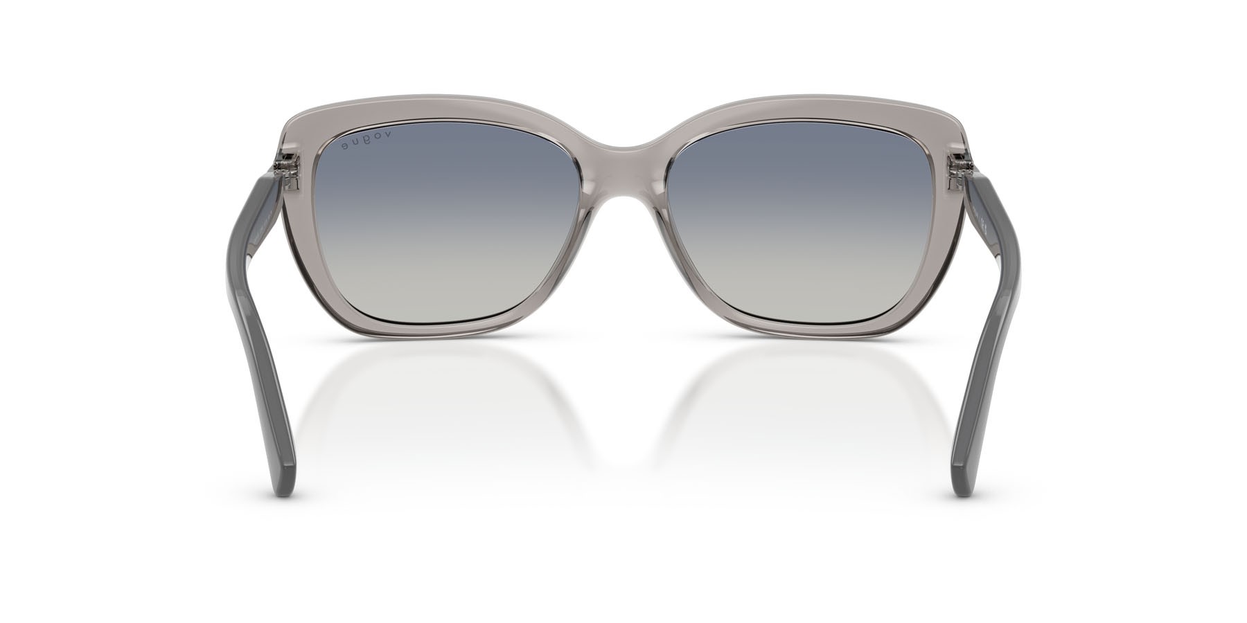 Sunglasses Vogue VO 5678SB (272614) color grigio trasparente shape butterfly lenses blu sfumato grigio