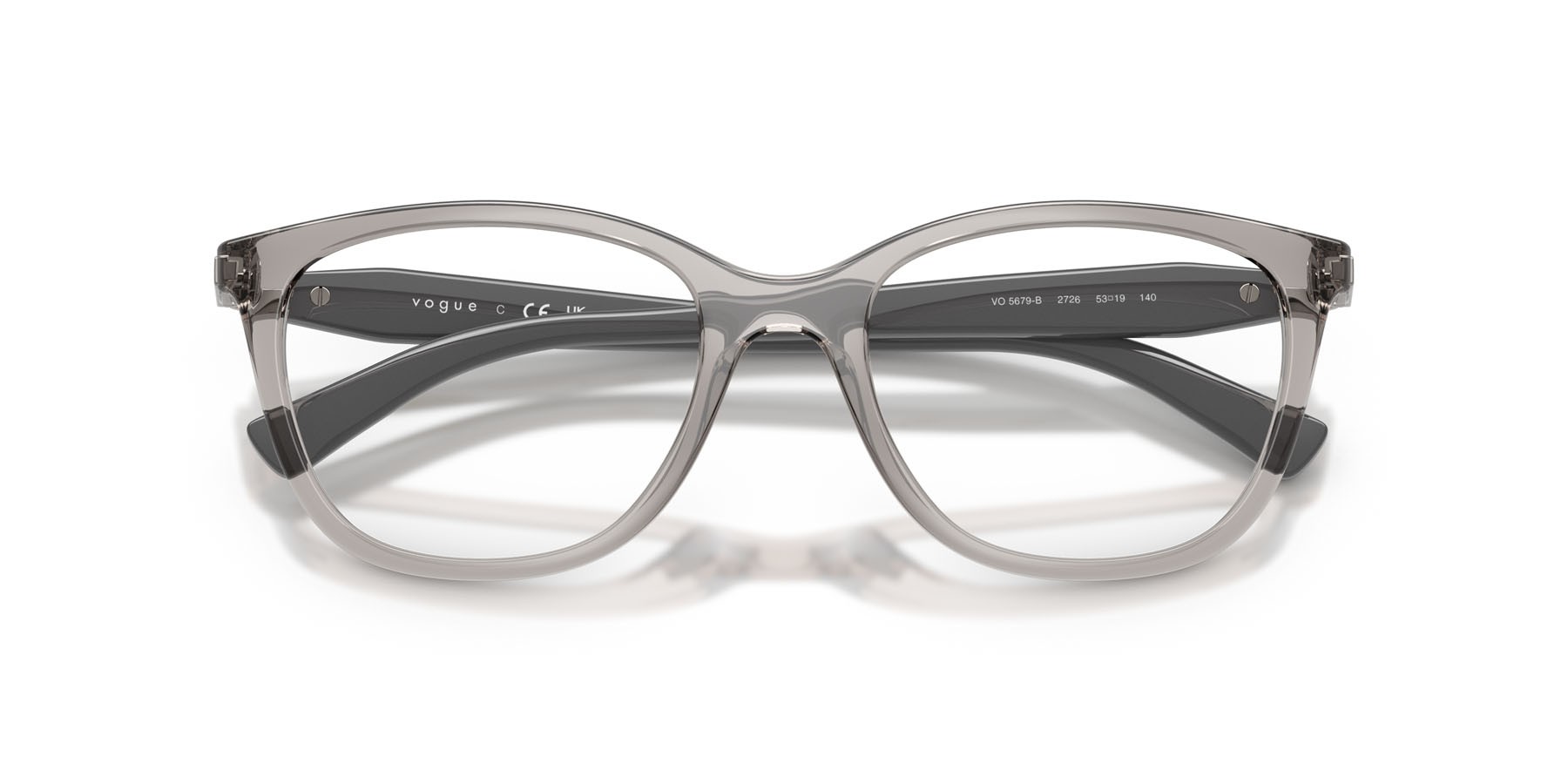 Occhiali da vista Vogue VO 5679B (2726) colore grigio trasparente forma pantos lenti lente demo