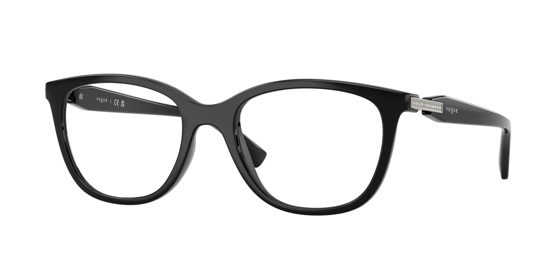 Eyeglasses Vogue VO 5679B (W44) color nero shape pantos lenses lente demo