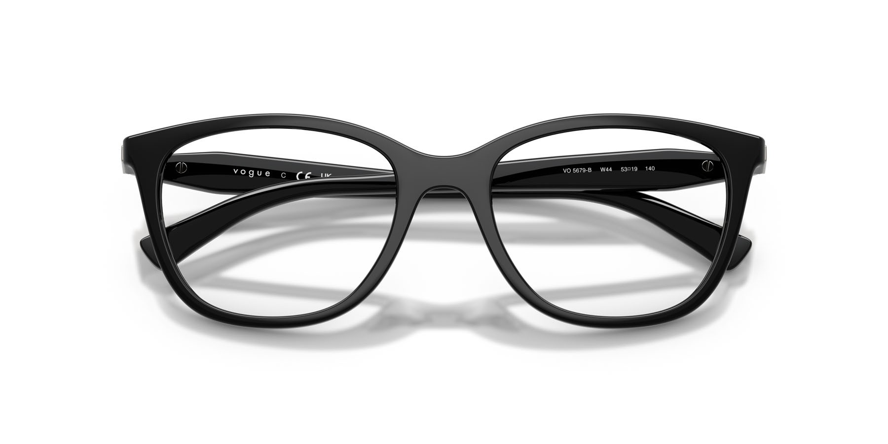 Eyeglasses Vogue VO 5679B (W44) color nero shape pantos lenses lente demo