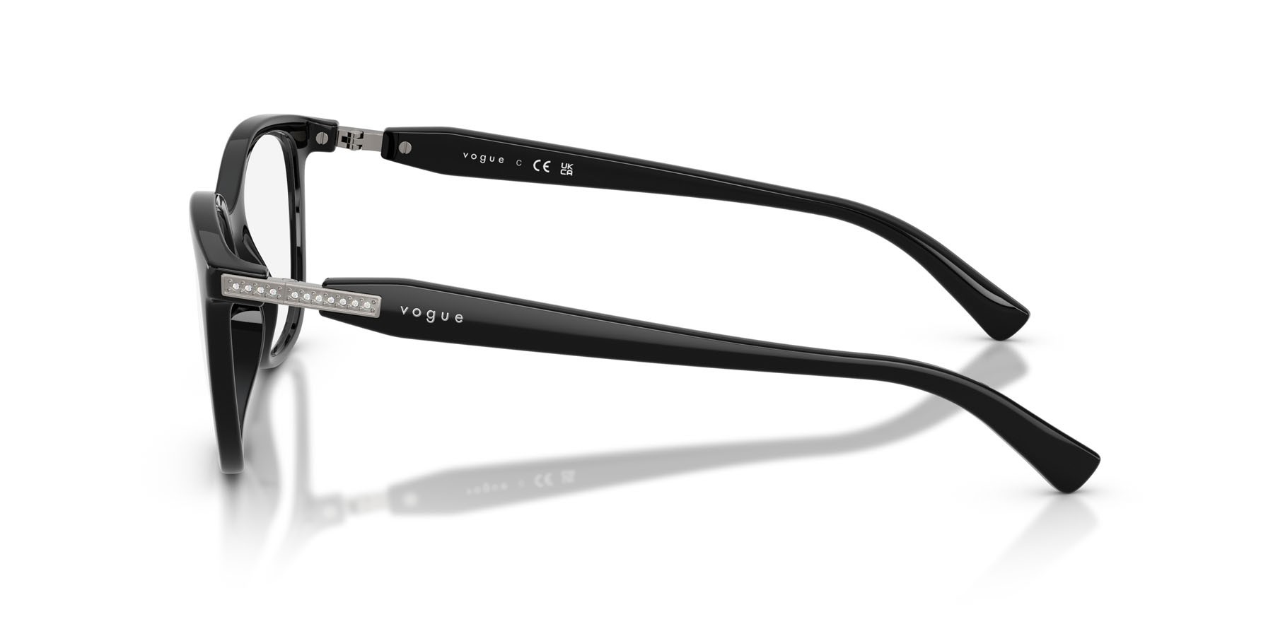 Eyeglasses Vogue VO 5679B (W44) color nero shape pantos lenses lente demo