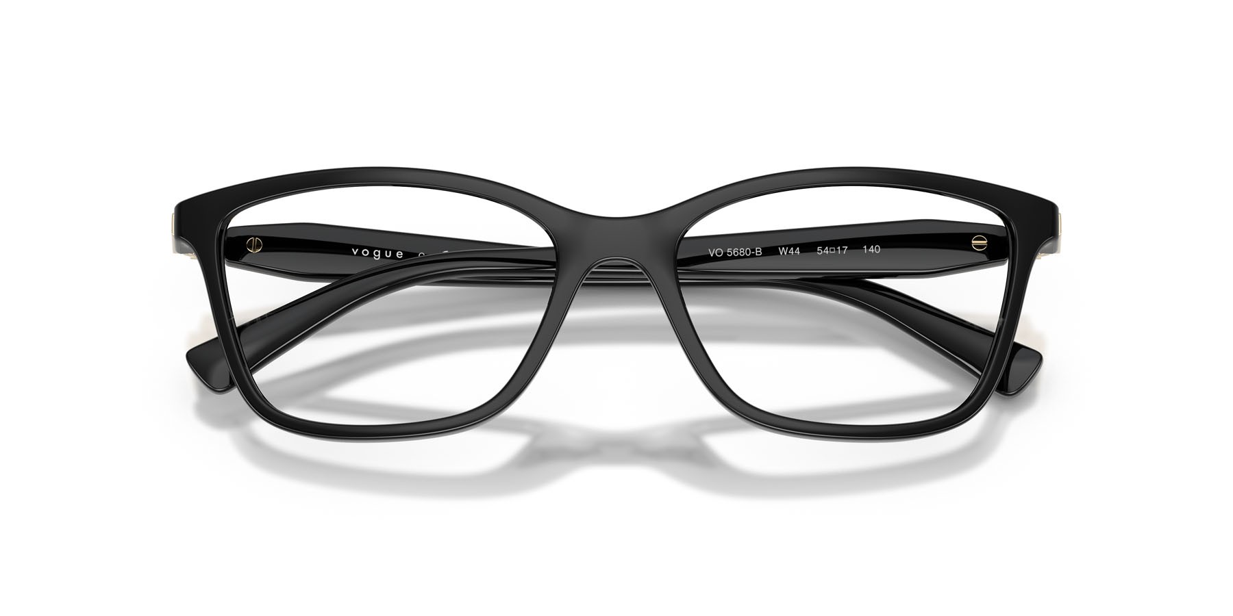 Eyeglasses Vogue VO 5680B (W44) color nero shape square lenses lente demo