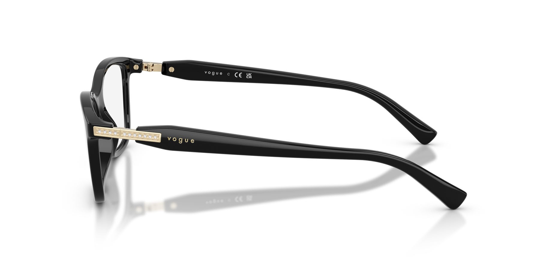 Eyeglasses Vogue VO 5680B (W44) color nero shape square lenses lente demo