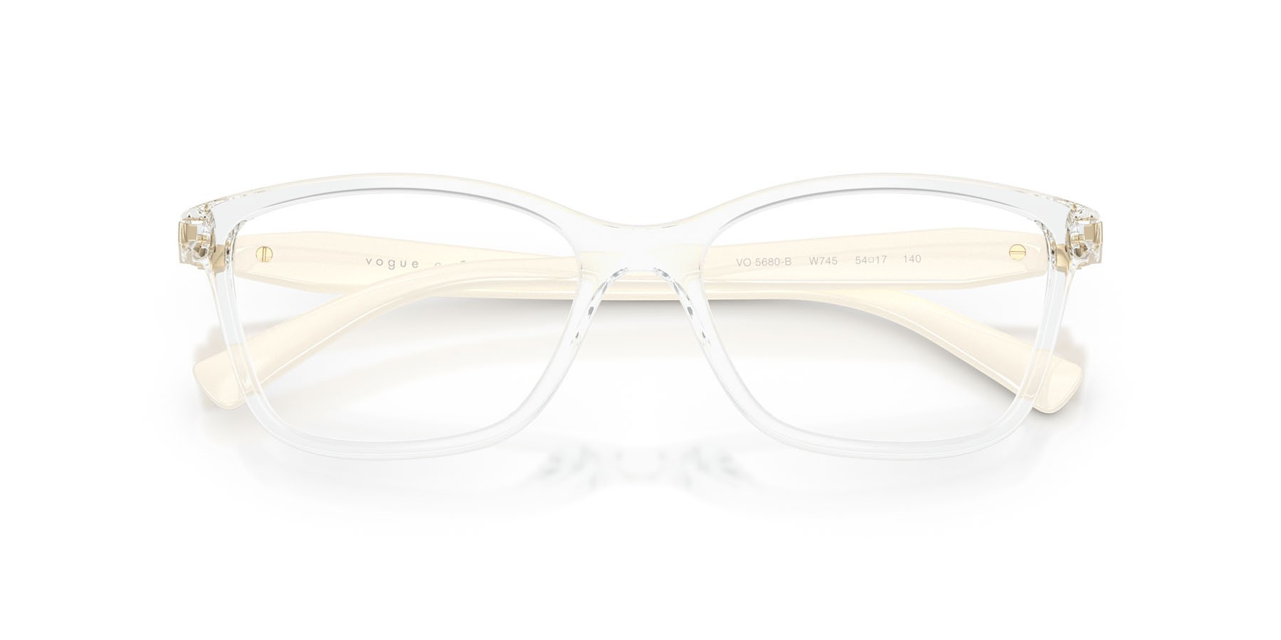Occhiali da vista Vogue VO 5680B (W745) colore trasparente forma quadrato lenti lente demo