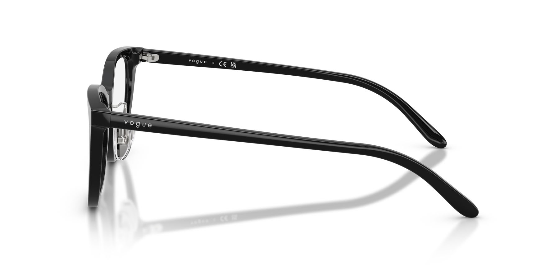 Eyeglasses Vogue VO 5685D (W44) color nero shape cat eye lenses lente demo