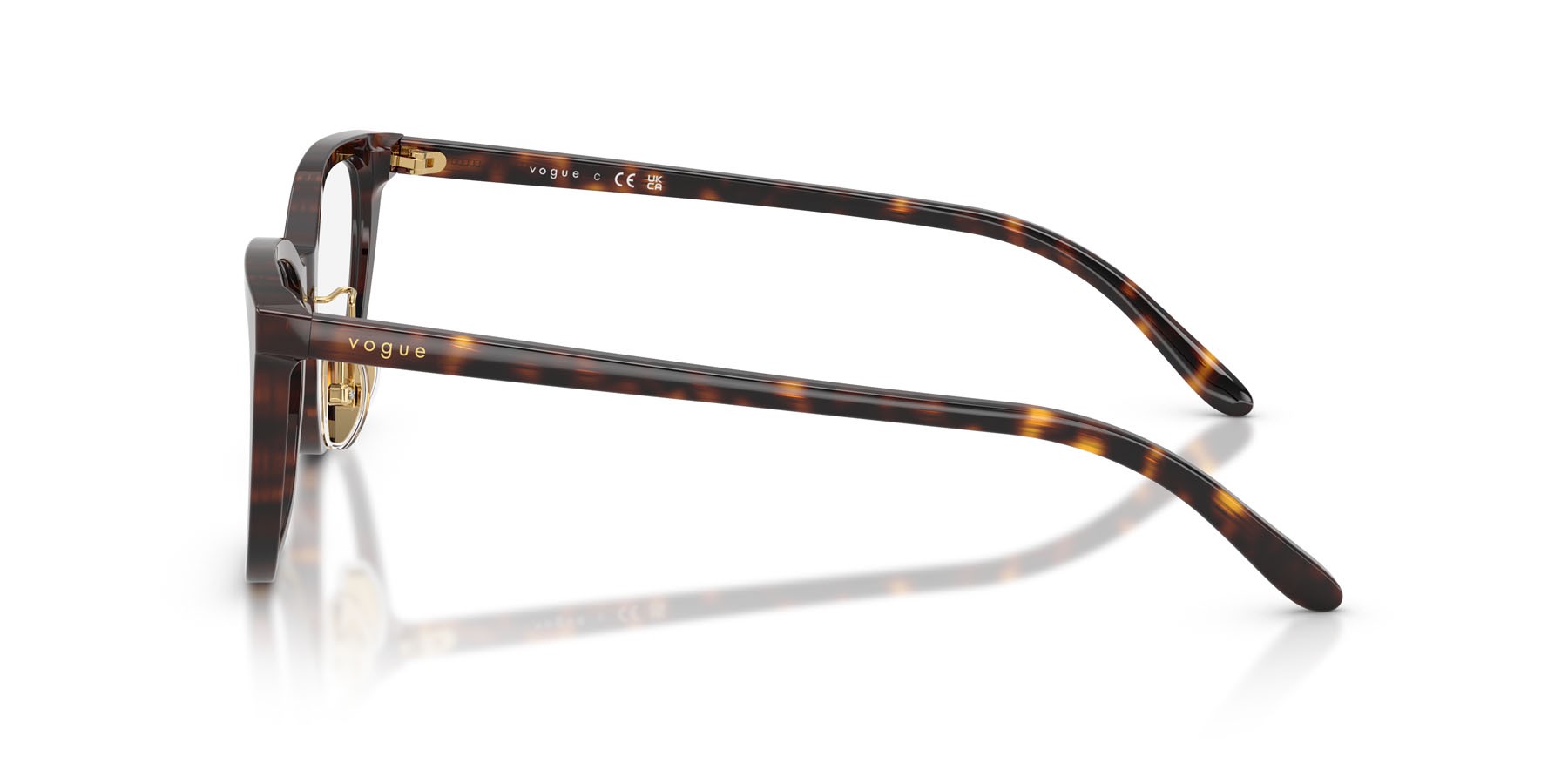 Eyeglasses Vogue VO 5685D (W656) color havana scuro shape cat eye lenses lente demo