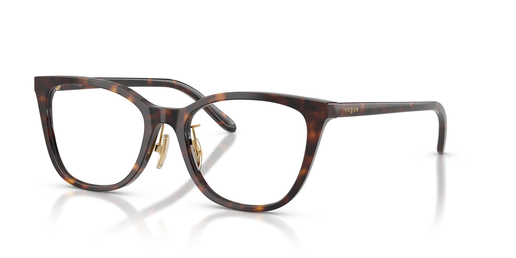 Eyeglasses Vogue VO 5685D (W656) color havana scuro shape cat eye lenses lente demo