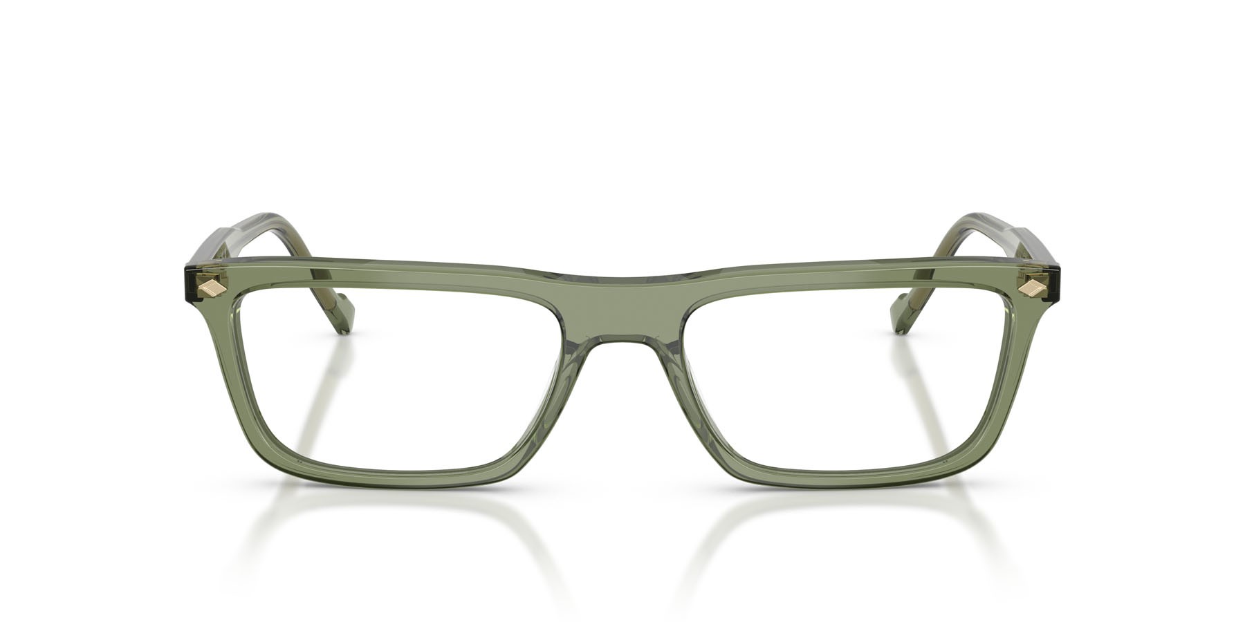 Eyeglasses Vogue VO 5686 (3187) color verde trasparente shape square lenses lente demo