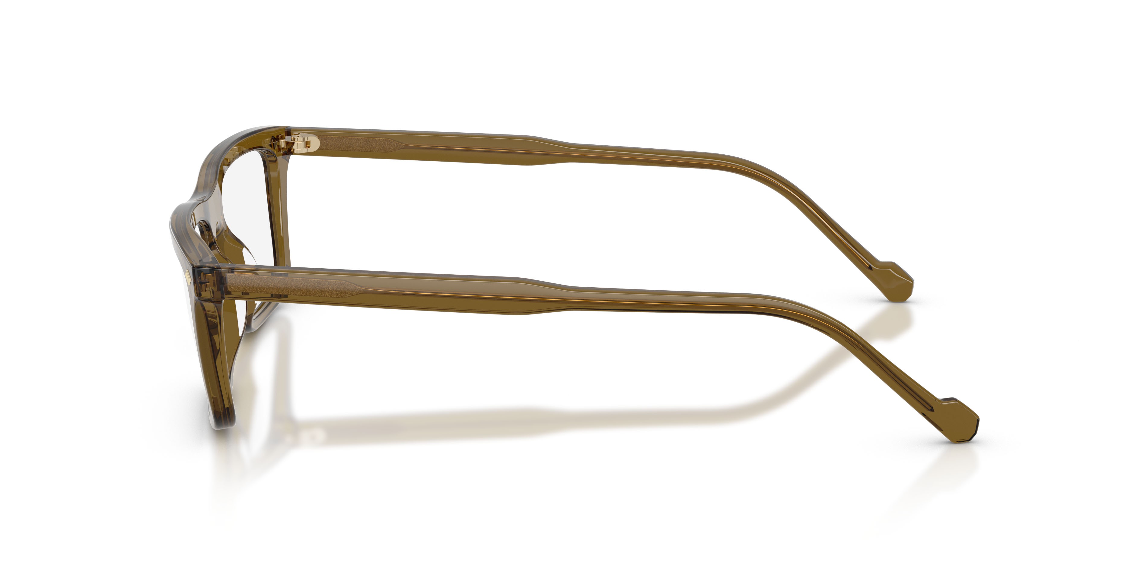 Eyeglasses Vogue VO 5686 (3260) color verde oliva trasparente shape square lenses lente demo