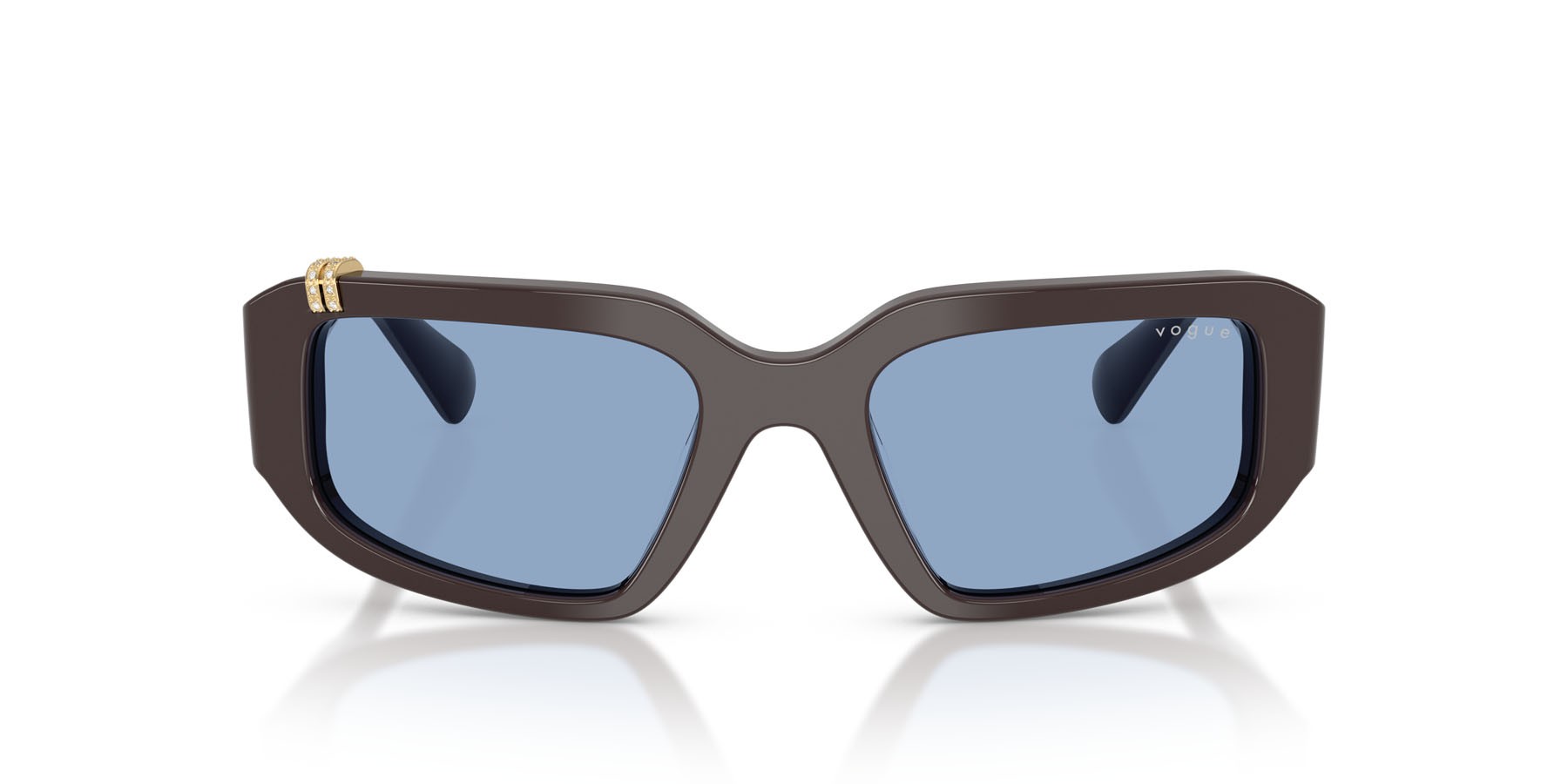 Sunglasses Vogue VO 5688SB (326972) color caffe latte shape irregular lenses azzurro
