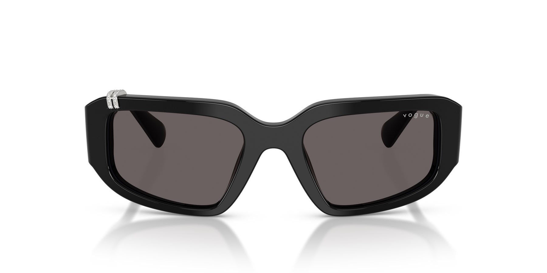 Sunglasses Vogue VO 5688SB (W44/87) color nero shape irregular lenses nero/grigio fumo
