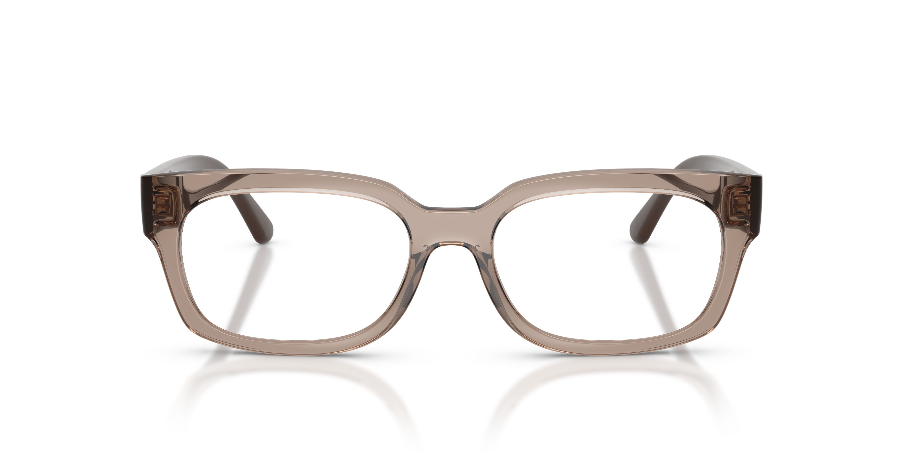 Eyeglasses Vogue VO 5689 (2940) color marrone trasparente shape square lenses lente demo