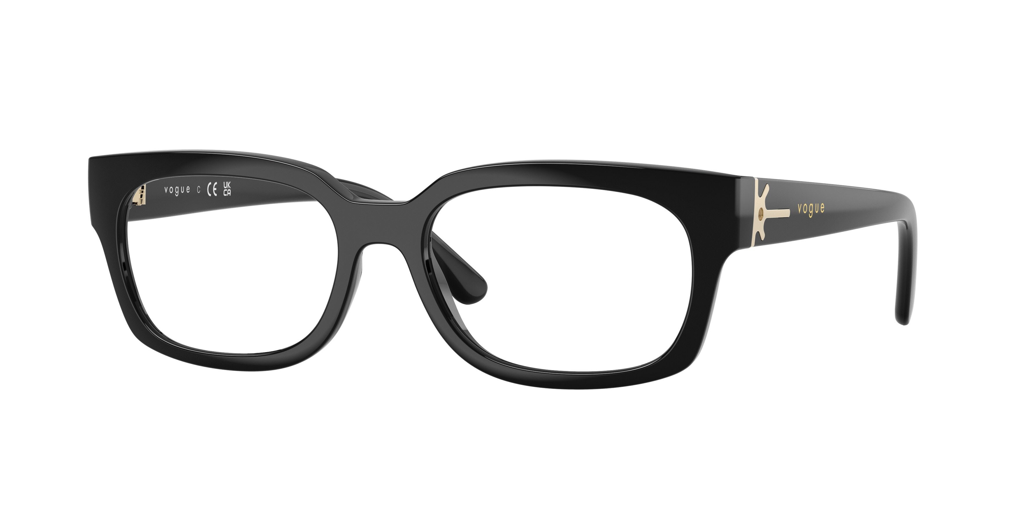 Eyeglasses Vogue VO 5689 (W44) color nero shape square lenses lente demo