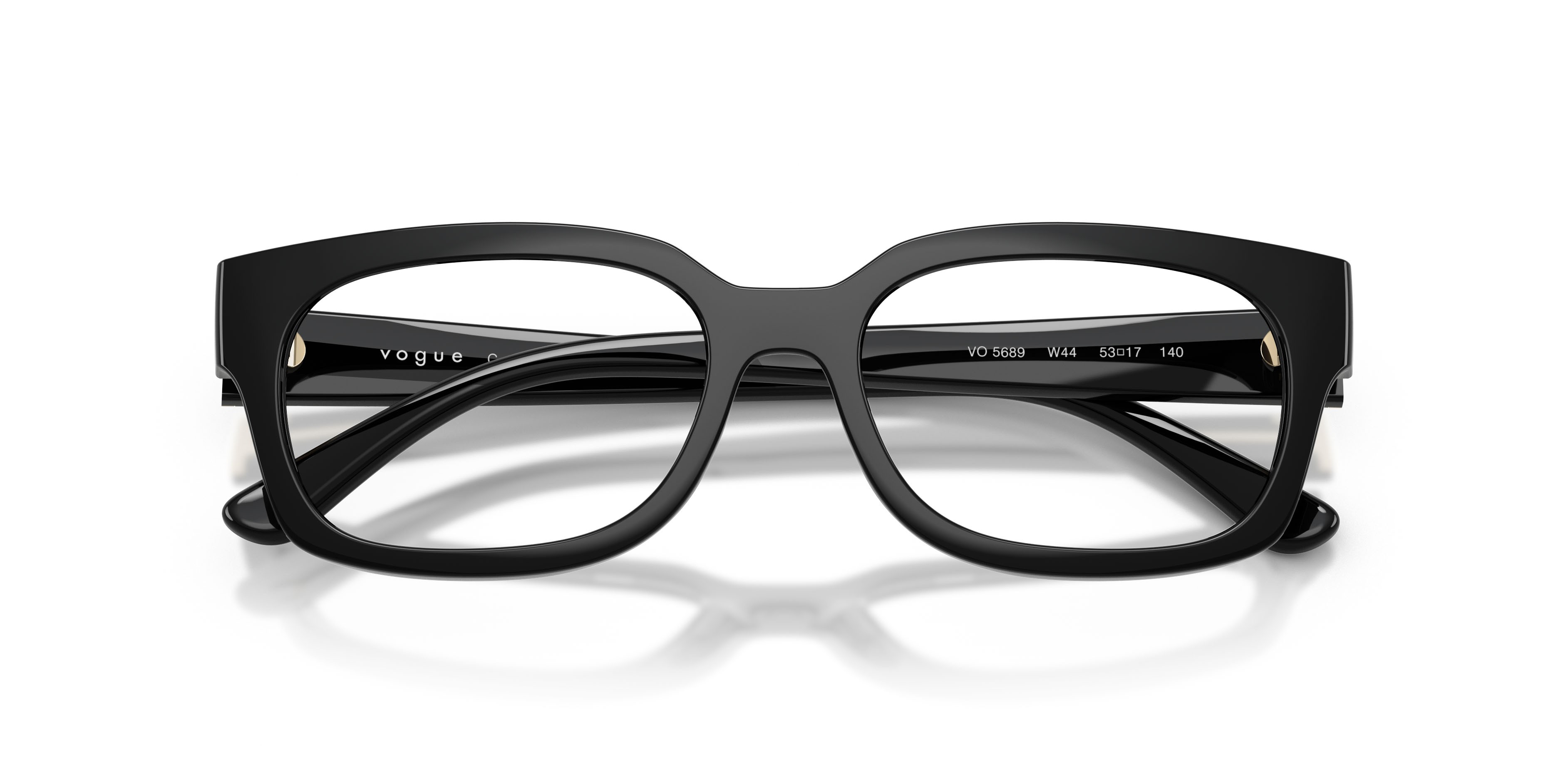 Eyeglasses Vogue VO 5689 (W44) color nero shape square lenses lente demo
