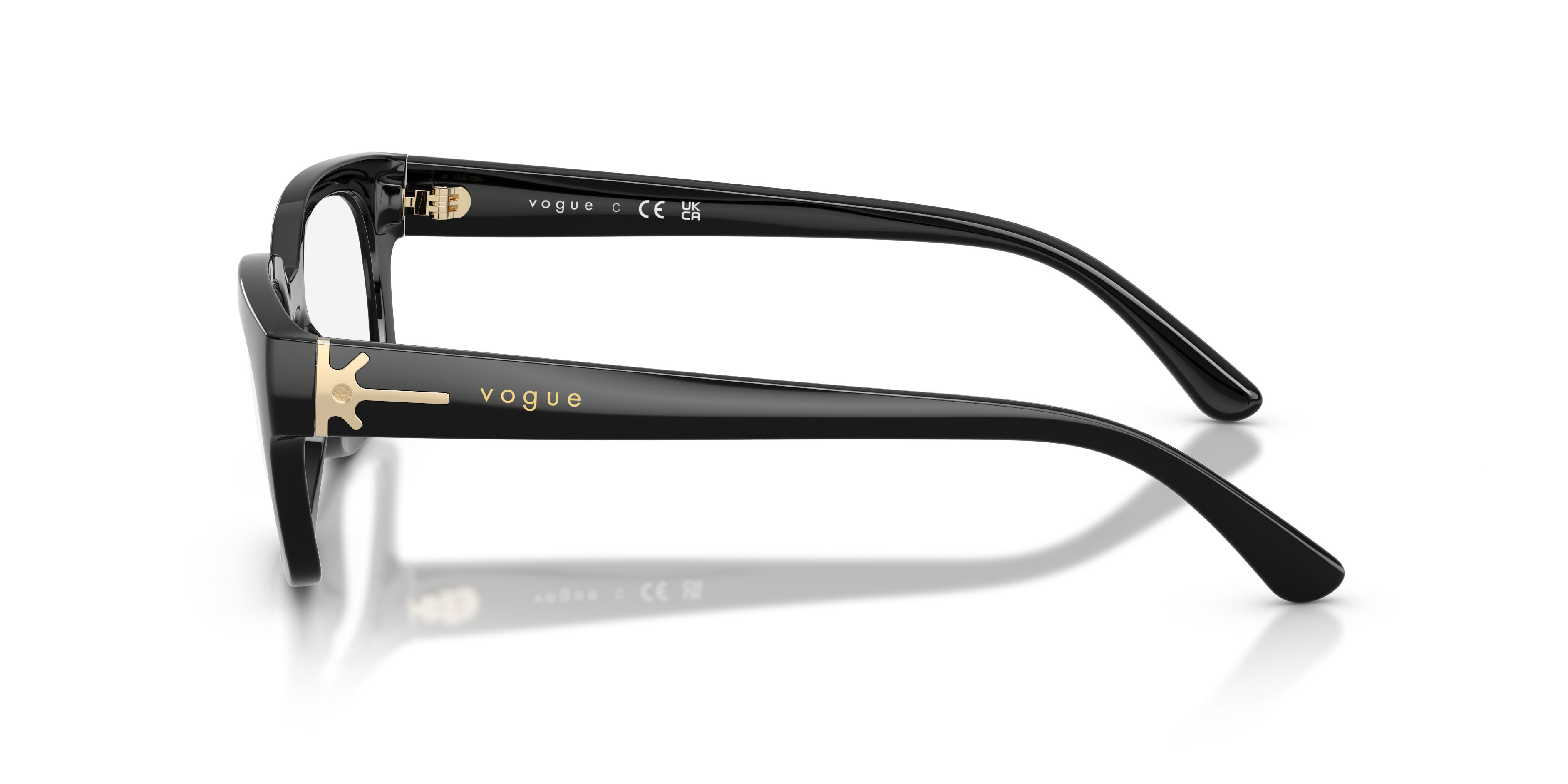 Eyeglasses Vogue VO 5689 (W44) color nero shape square lenses lente demo