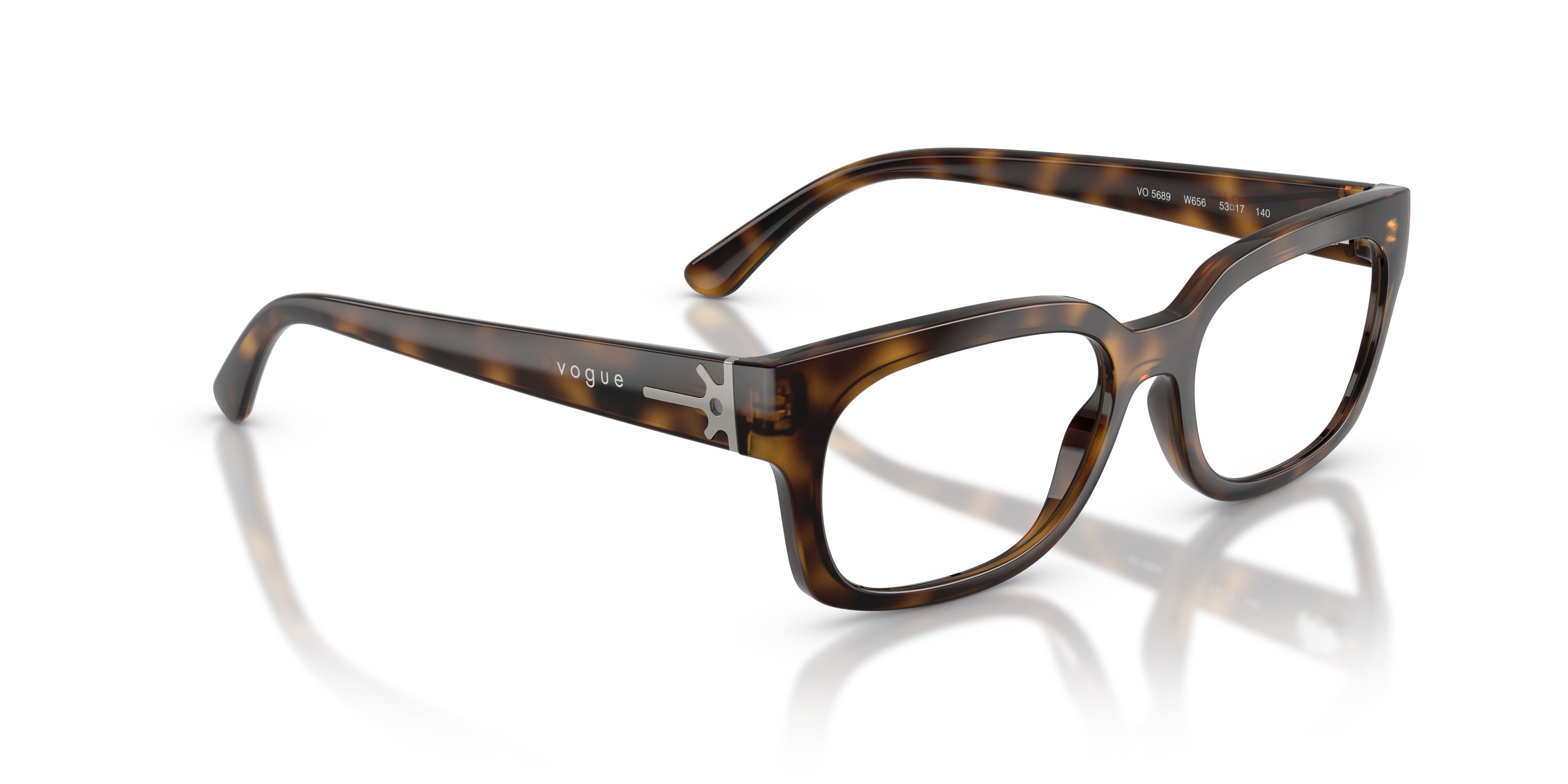 Eyeglasses Vogue VO 5689 (W656) color havana scuro shape square lenses lente demo