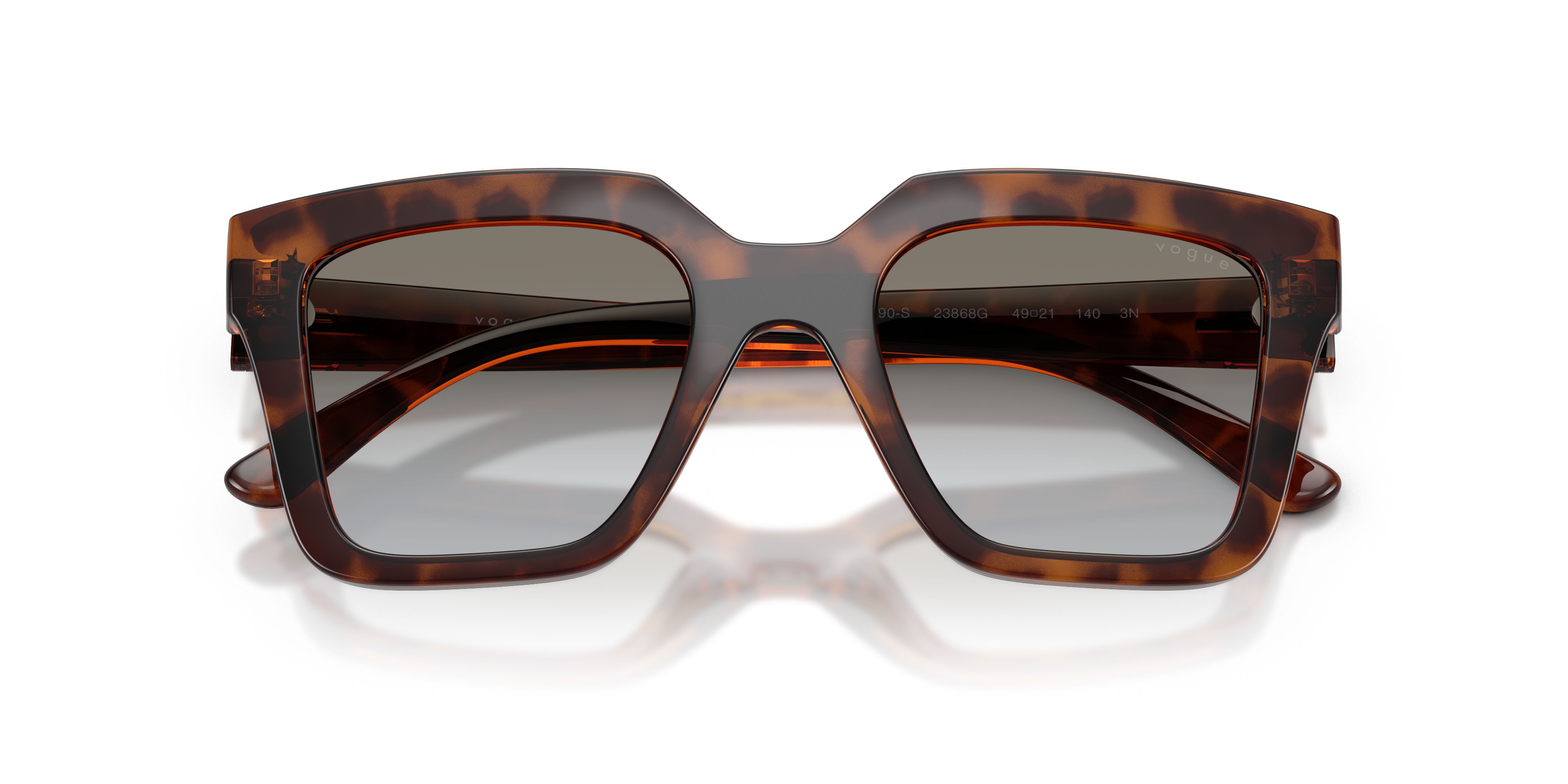 Sunglasses Vogue VO 5690S (23868G) color havana marrone shape square lenses sfumato grigio