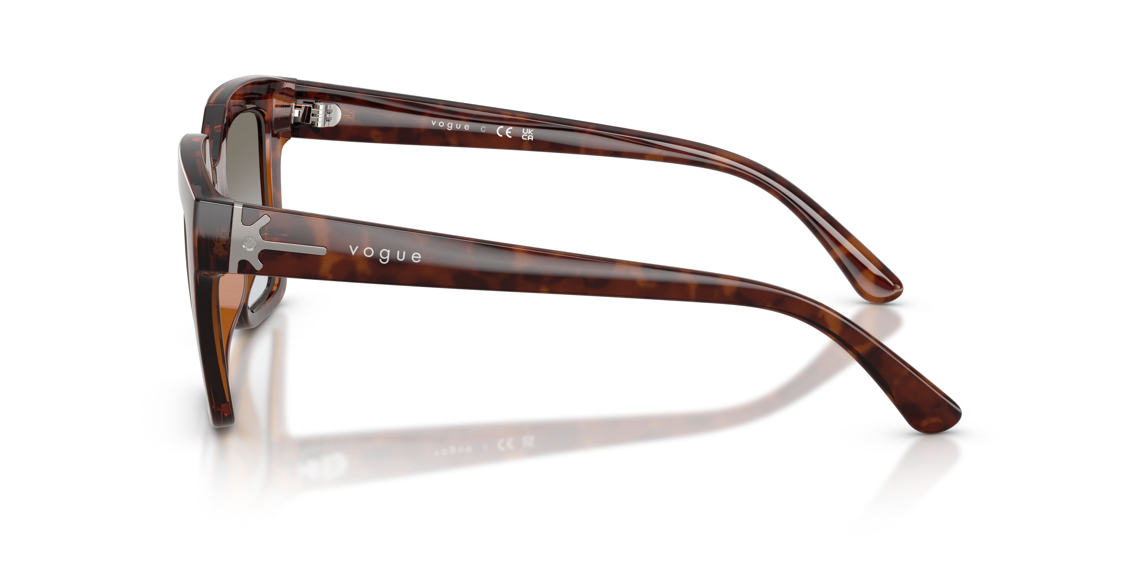 Sunglasses Vogue VO 5690S (23868G) color havana marrone shape square lenses sfumato grigio
