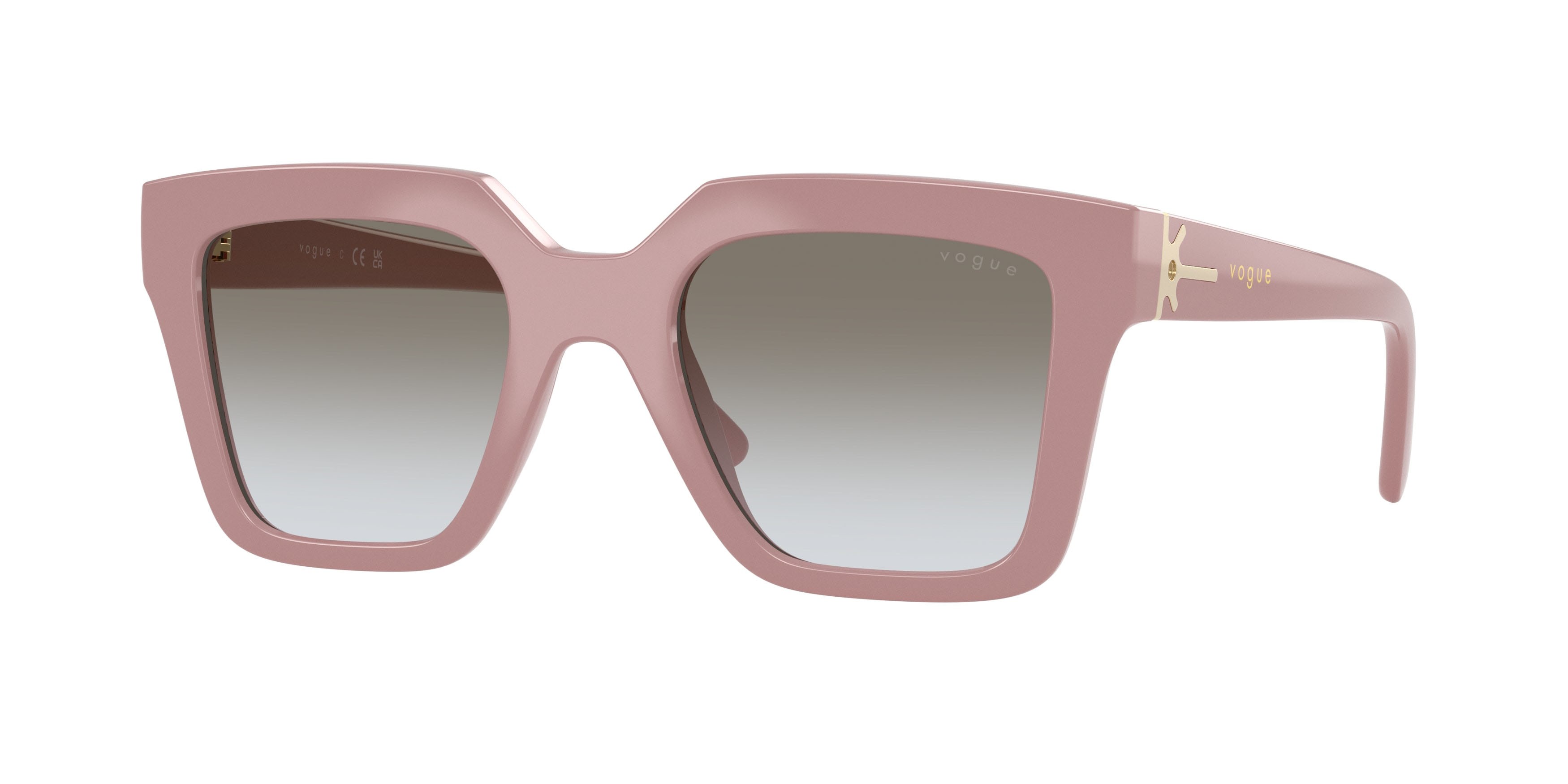 Occhiali da sole Vogue VO 5690S (307411) colore full antique pink forma quadrato lenti marrone/grigio
