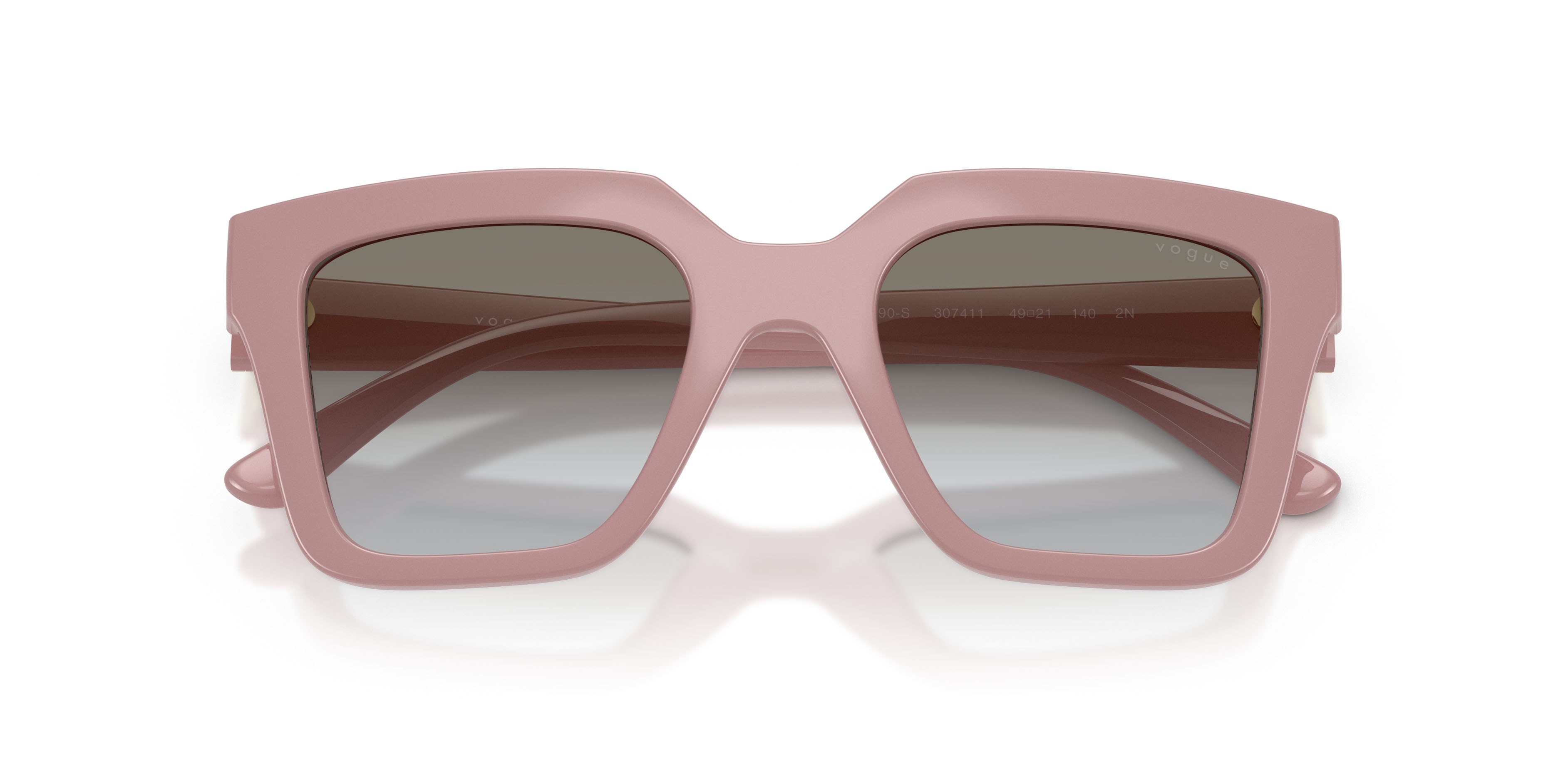 Occhiali da sole Vogue VO 5690S (307411) colore full antique pink forma quadrato lenti marrone/grigio