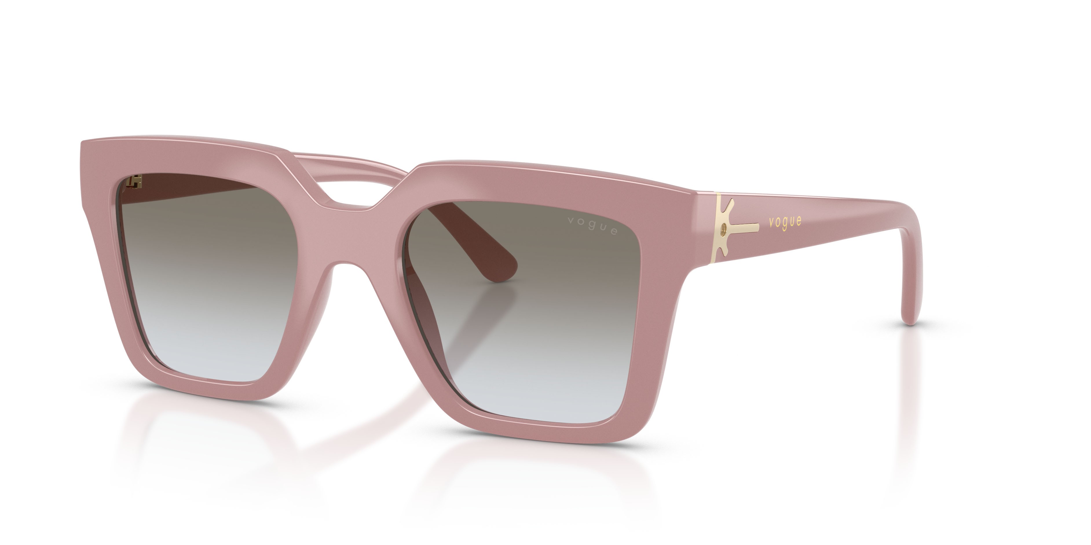 Occhiali da sole Vogue VO 5690S (307411) colore full antique pink forma quadrato lenti marrone/grigio