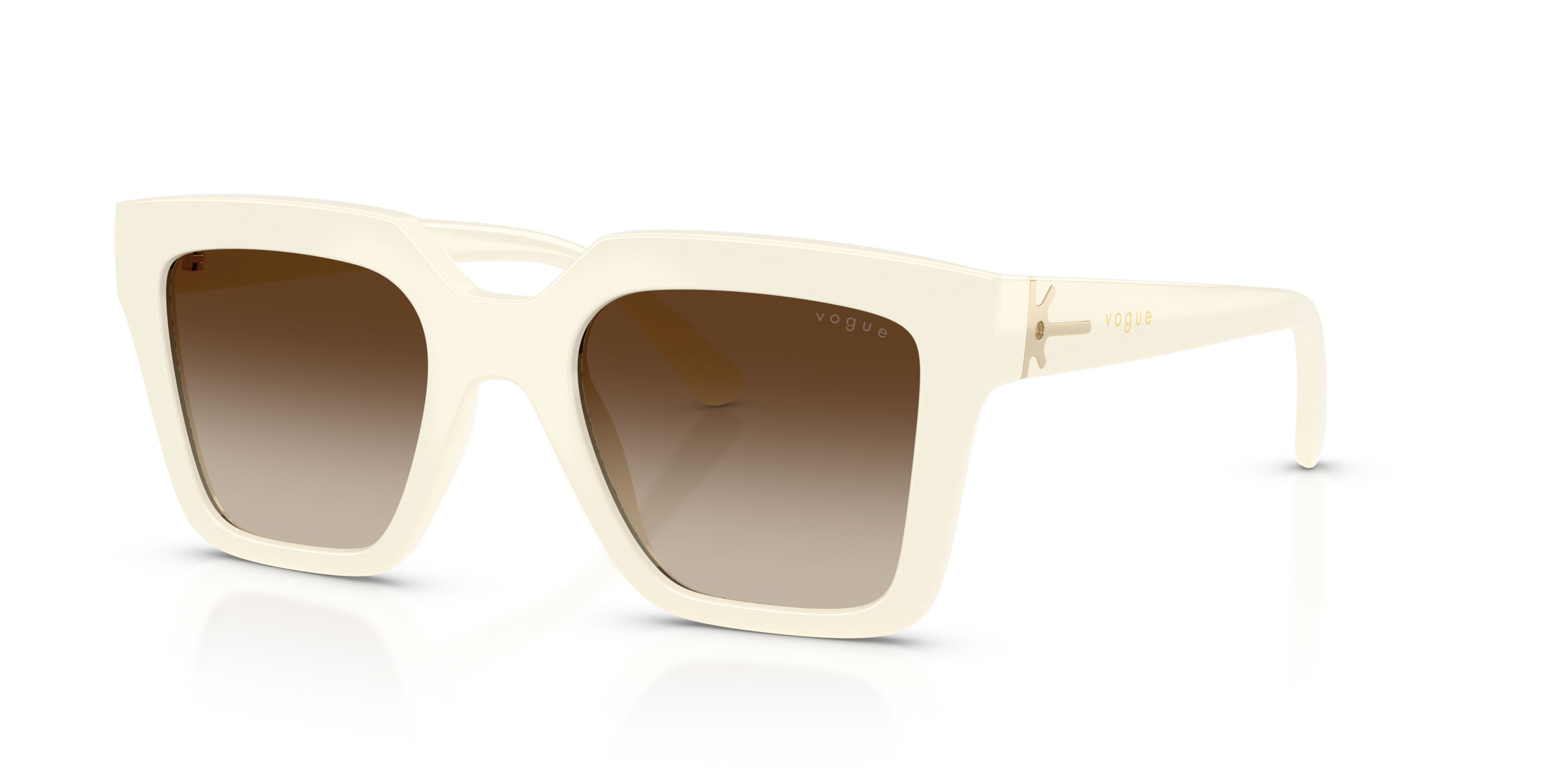 Sunglasses Vogue VO 5690S (316713) color full ivory shape square lenses marrone sfumato