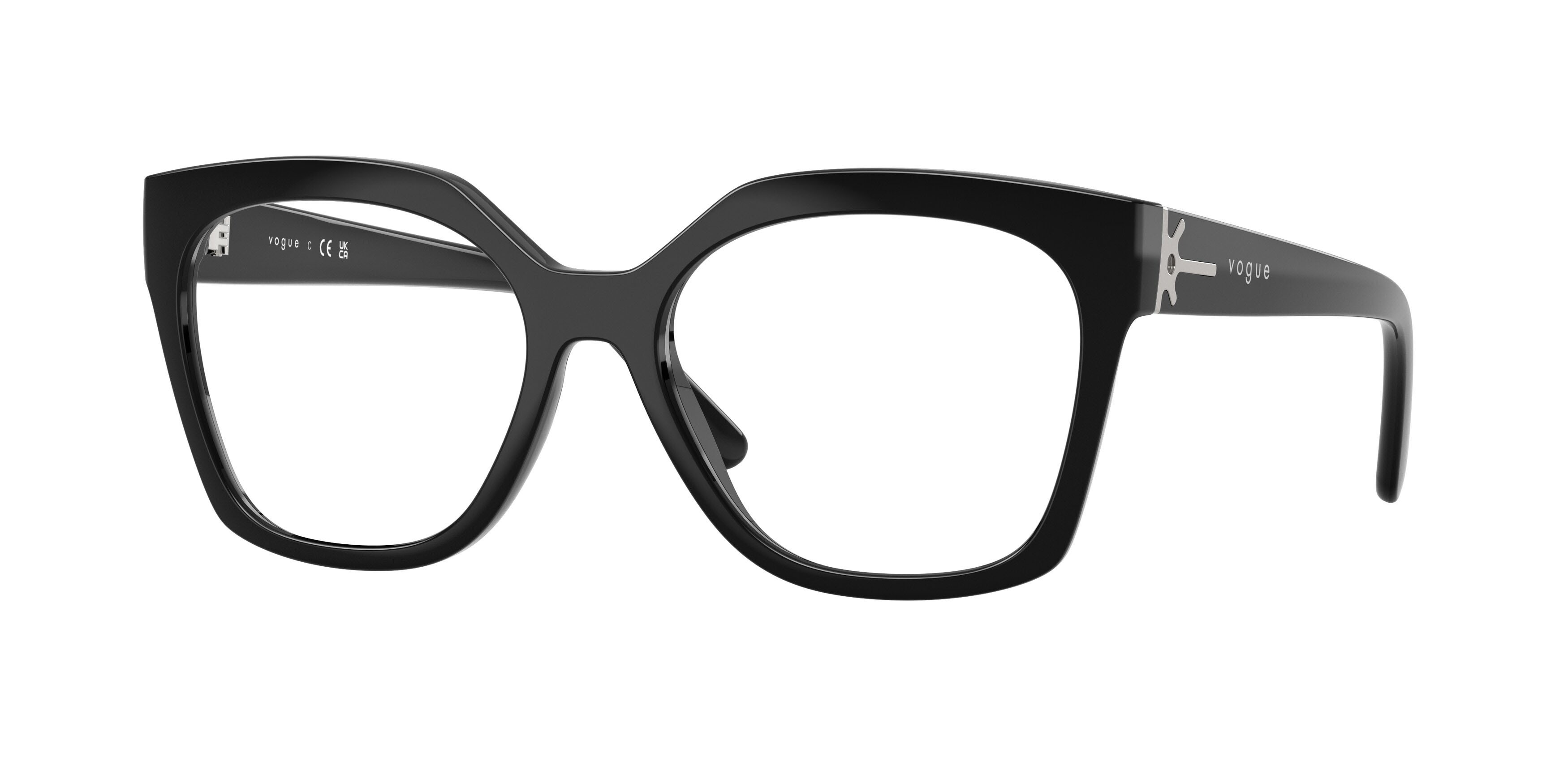 Eyeglasses Vogue VO 5691 (W44) color nero shape square lenses lente demo