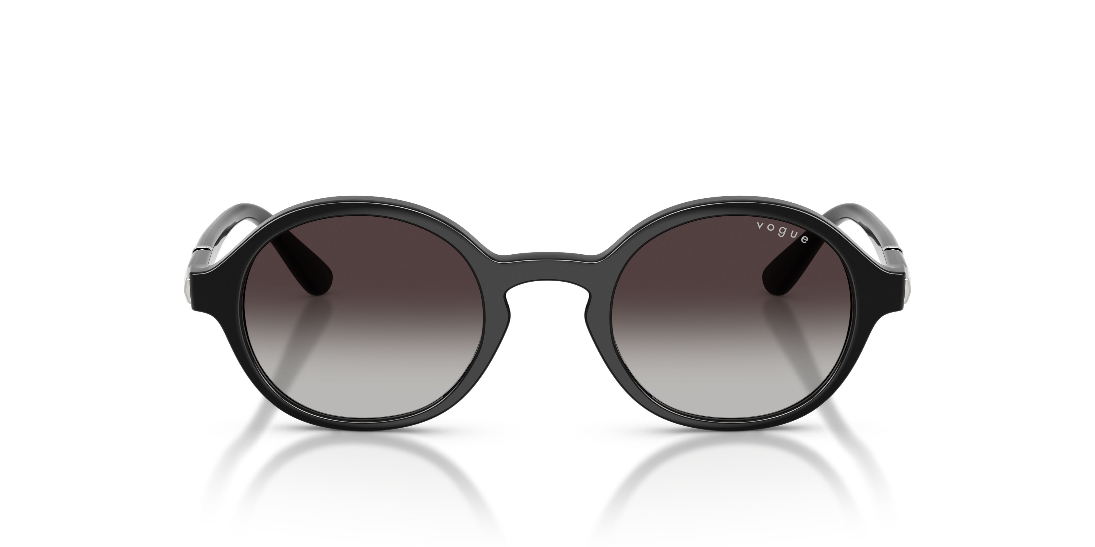 Occhiali da sole Vogue VO 5692S (W44/8G) colore nero forma rotondo lenti sfumato grigio