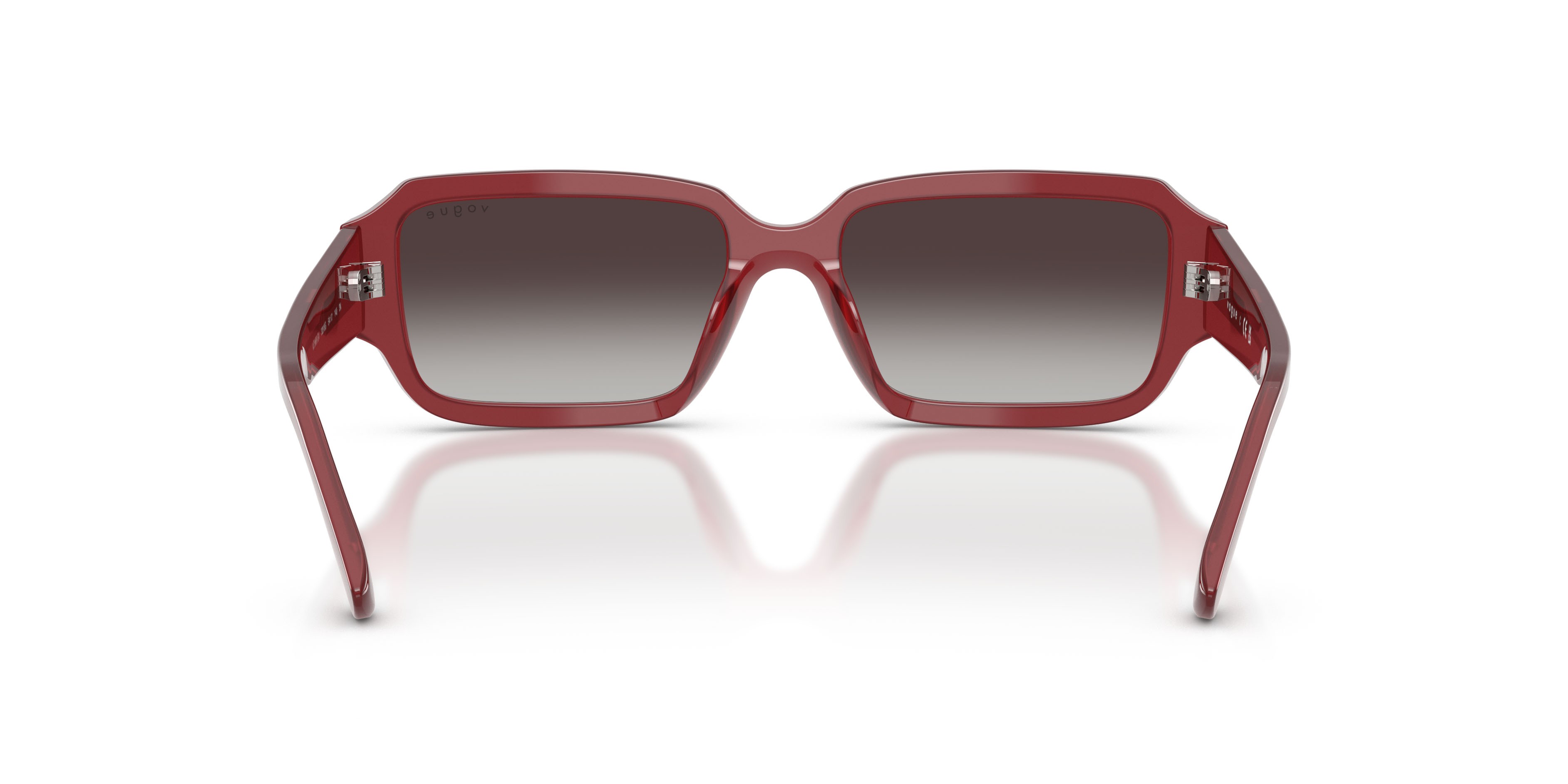 Occhiali da sole Vogue VO 5693SU (32818G) colore opal magenta forma rettangolare lenti sfumato grigio