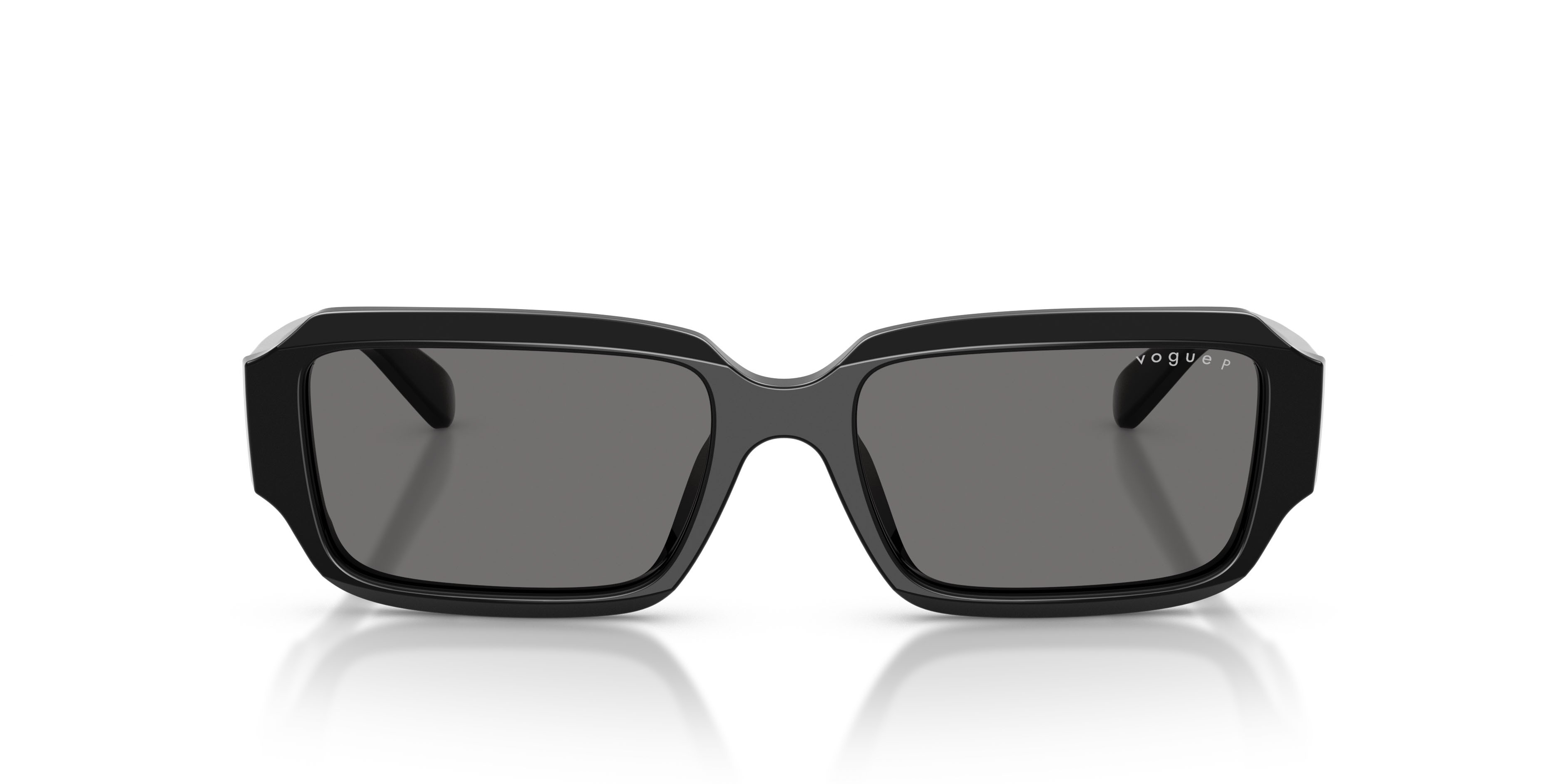 Occhiali da sole Vogue VO 5693SU (W44/81) colore nero forma rettangolare lenti polar grigio scuro