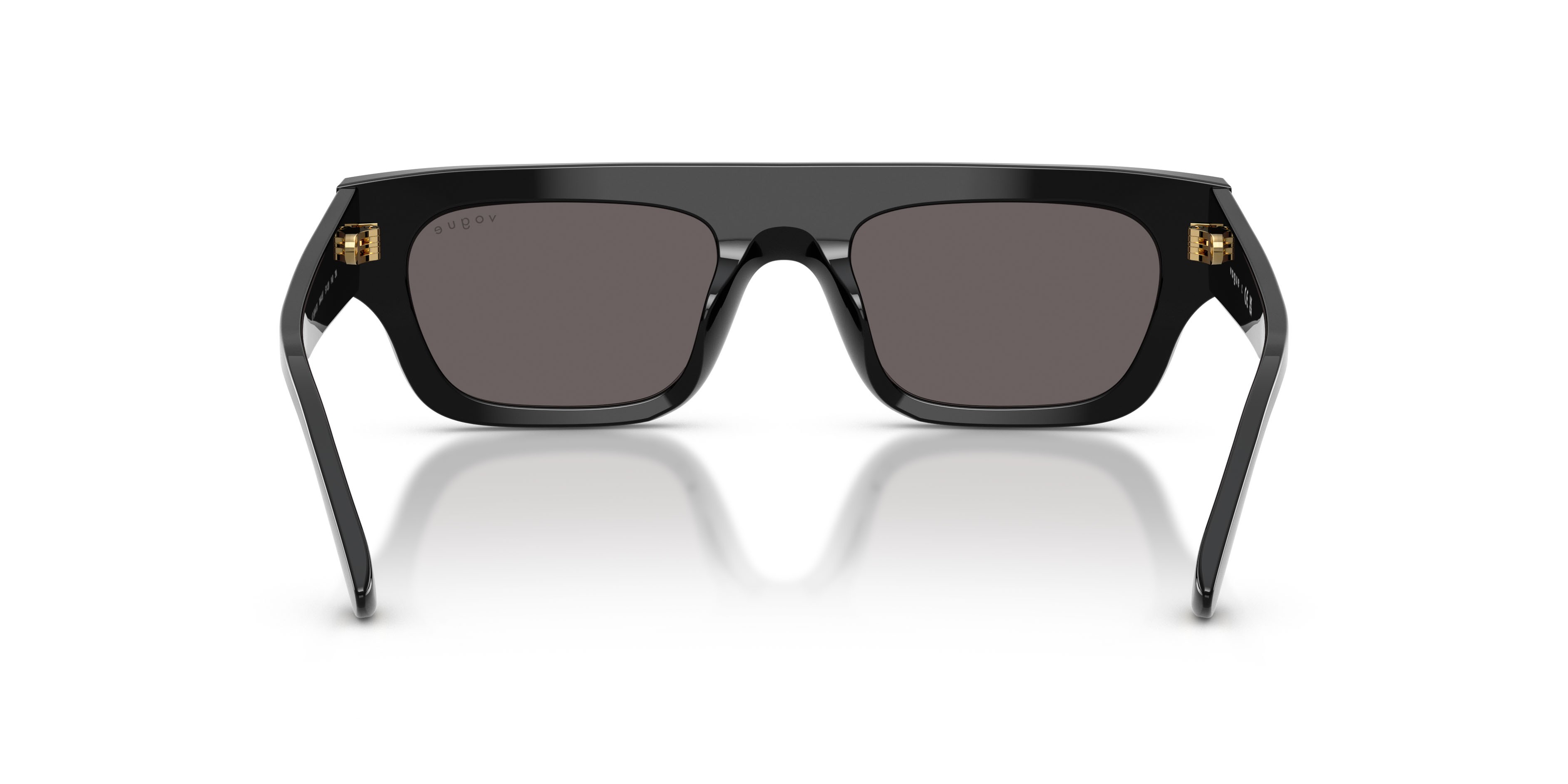 Sunglasses Vogue VO 5694SU (W44/87) color nero shape rectangle lenses nero/grigio fumo