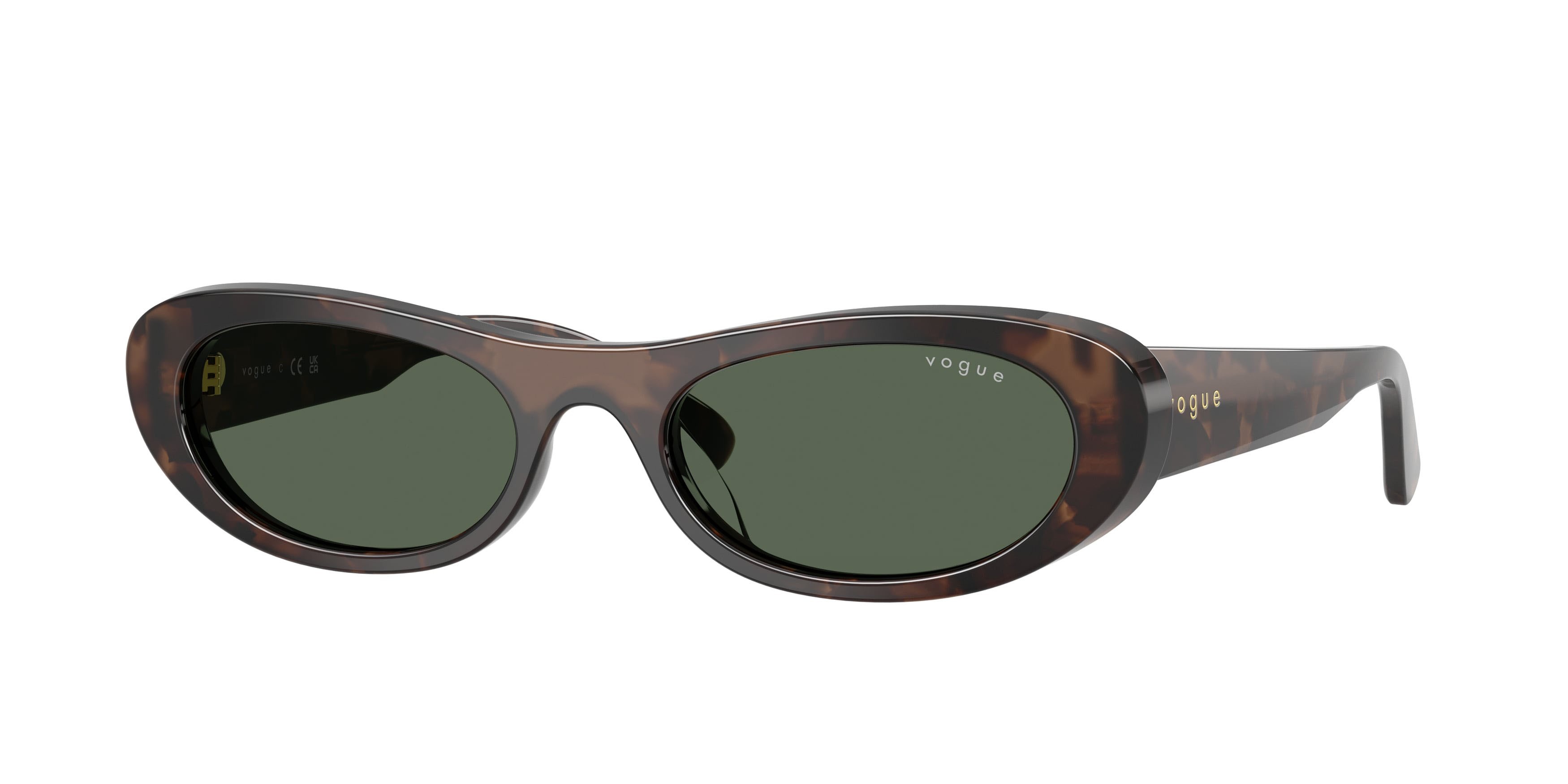 Sunglasses Vogue VO 5695SU (327971) color milky brown havana shape oval lenses verde scuro