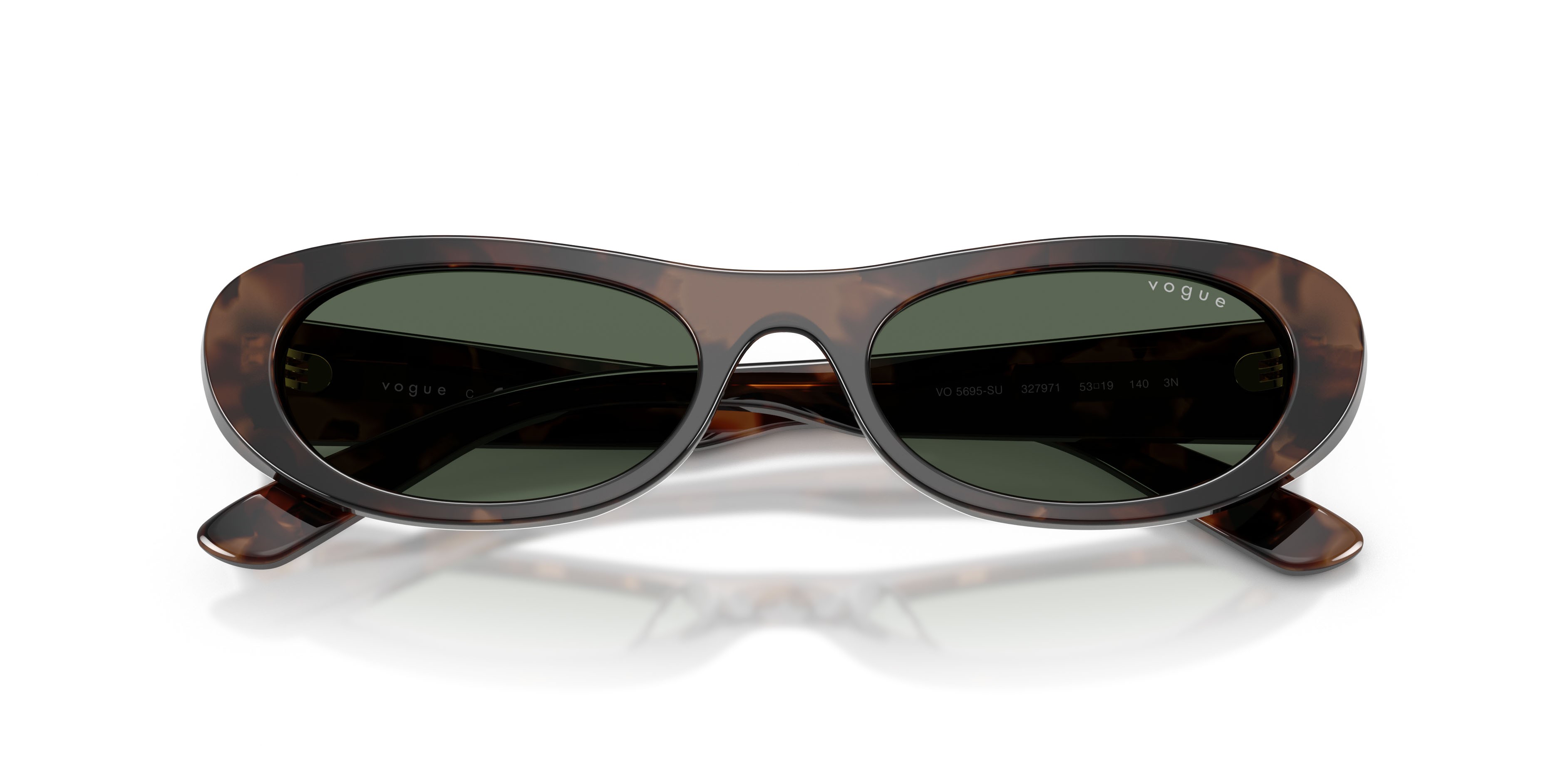 Sunglasses Vogue VO 5695SU (327971) color milky brown havana shape oval lenses verde scuro