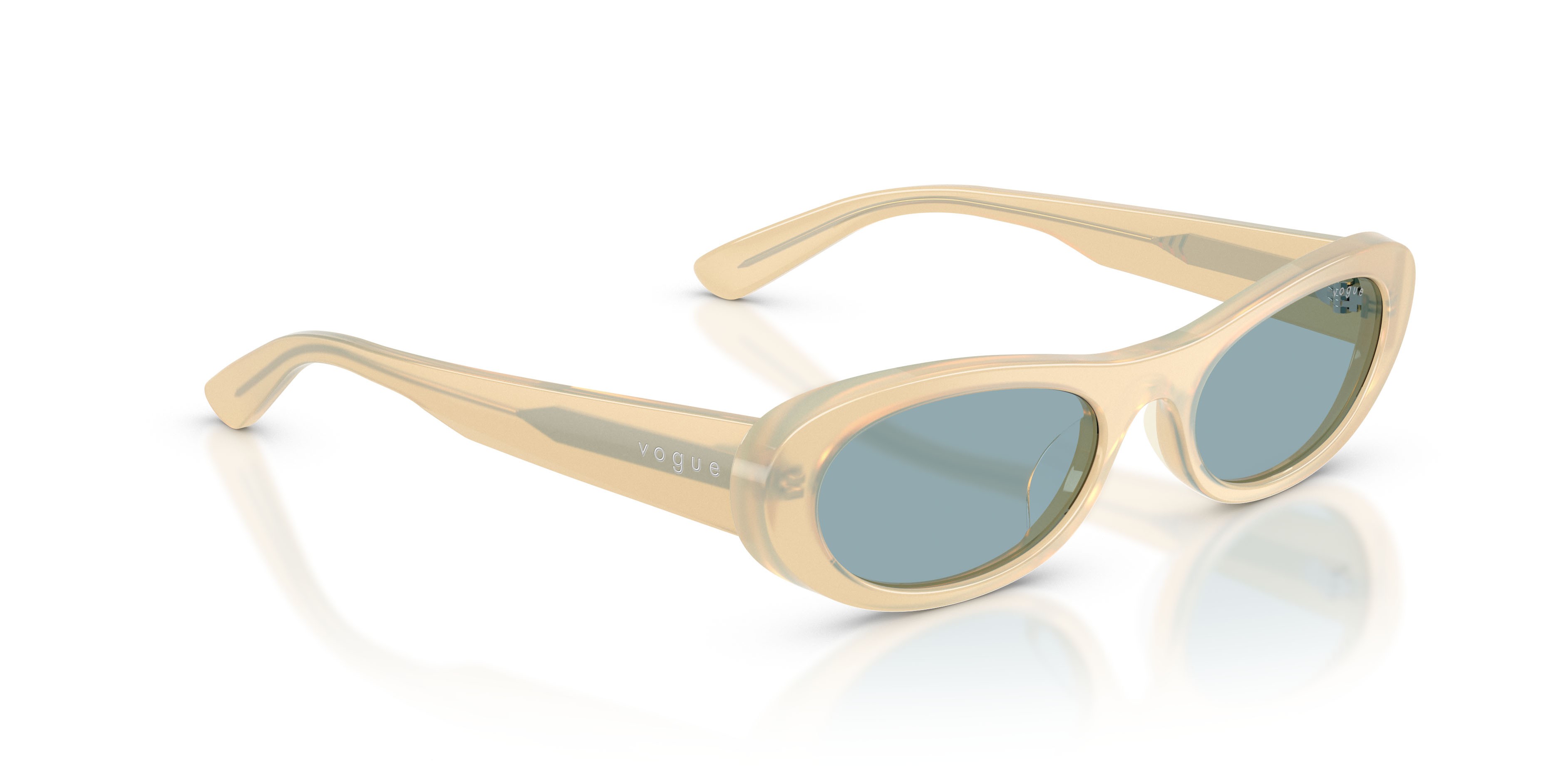 Sunglasses Vogue VO 5695SU (328080) color milky vanilla shape oval lenses blu