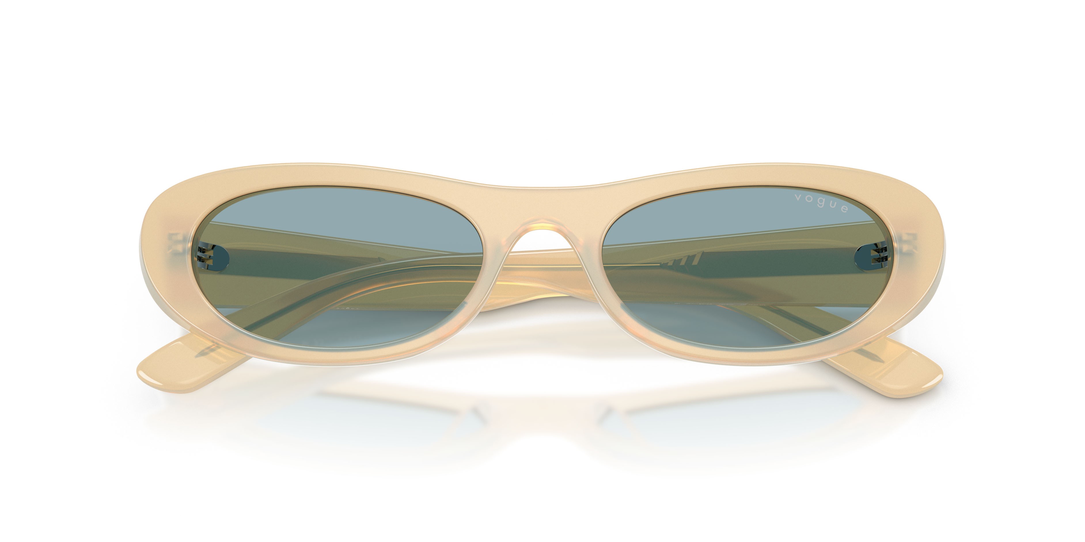 Sunglasses Vogue VO 5695SU (328080) color milky vanilla shape oval lenses blu